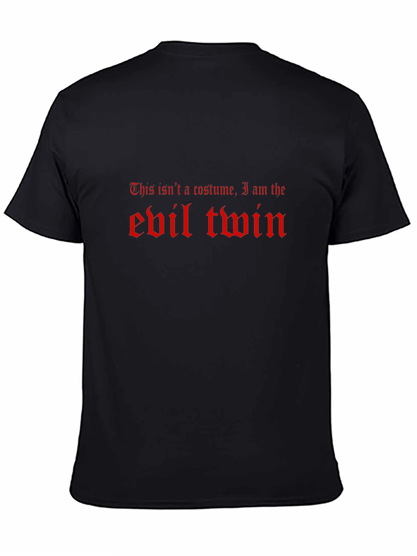 Evil Twin Graphic Tee - Funny Halloween Costume T-Shirt