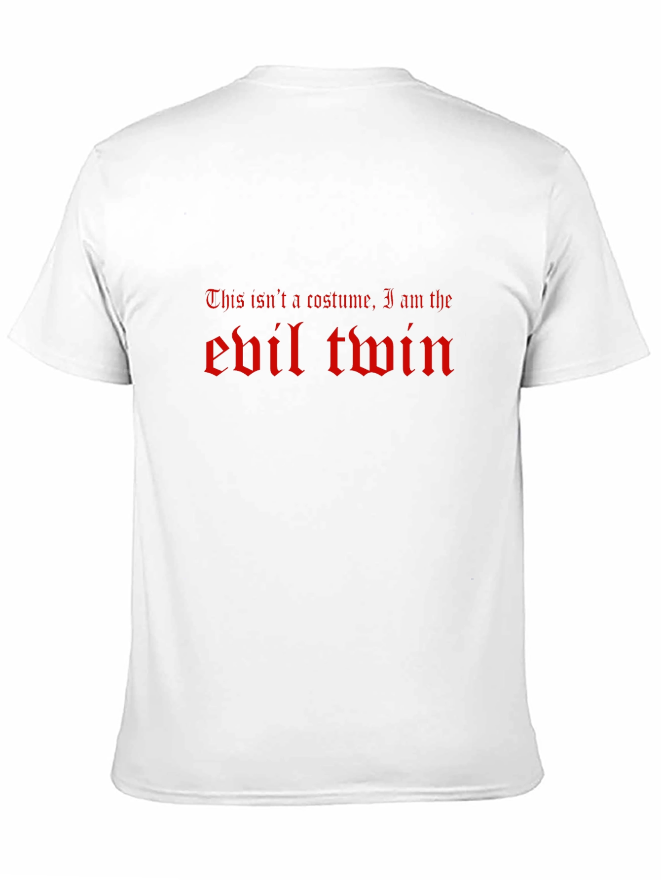 Evil Twin Graphic Tee - Funny Halloween Costume T-Shirt