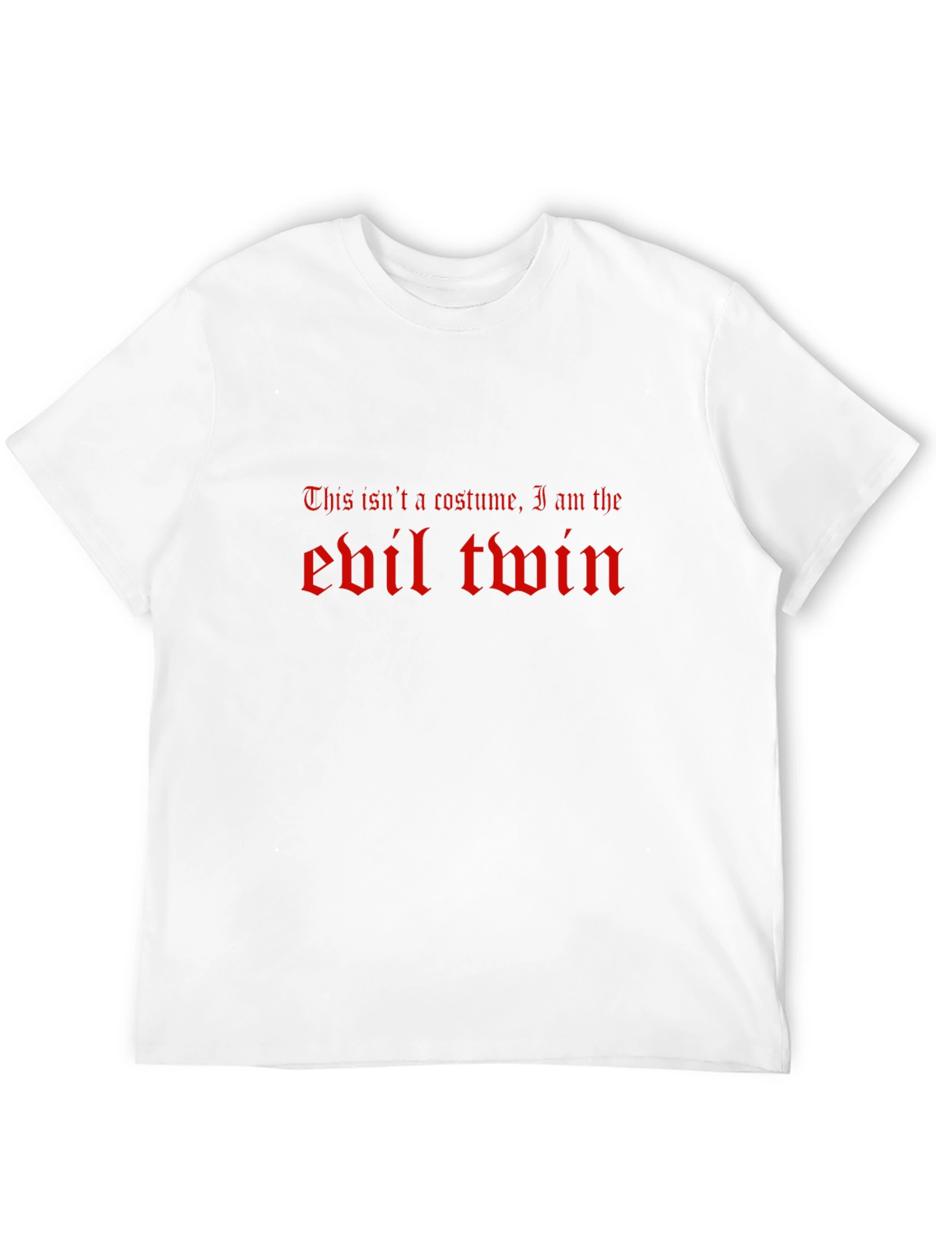 Evil Twin Graphic Tee - Funny Halloween Costume T-Shirt