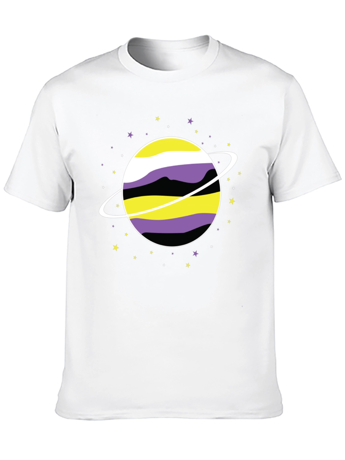 Nonbinary Pride Planet T-Shirt - Gender Identity Tee