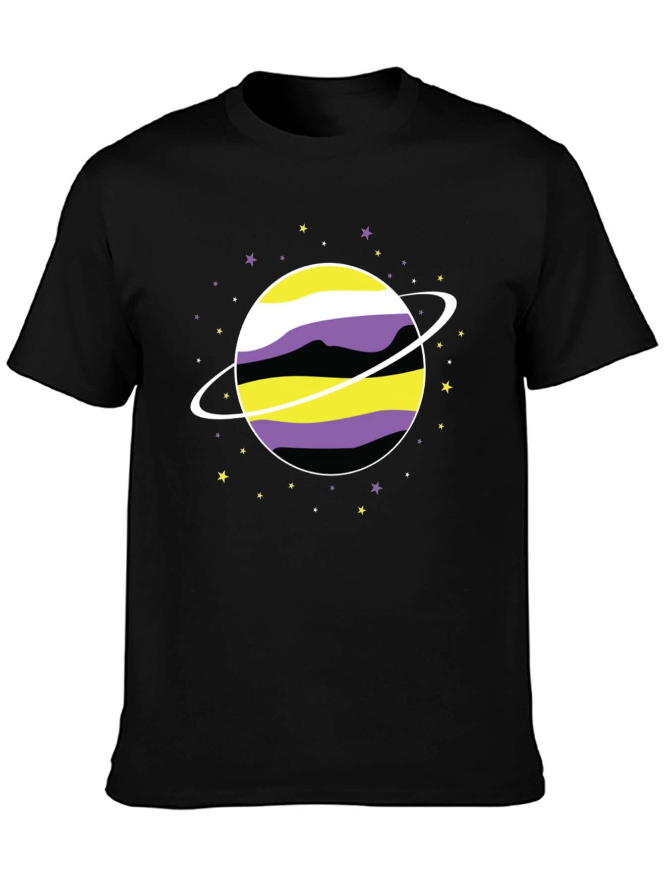 Nonbinary Pride Planet T-Shirt - Gender Identity Tee