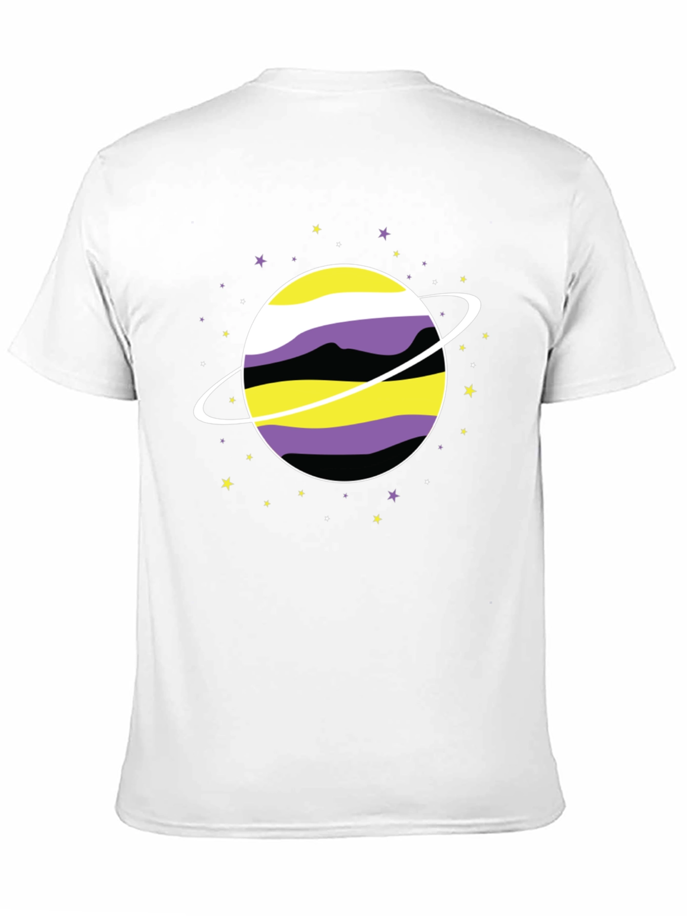 Nonbinary Pride Planet T-Shirt - Gender Identity Tee