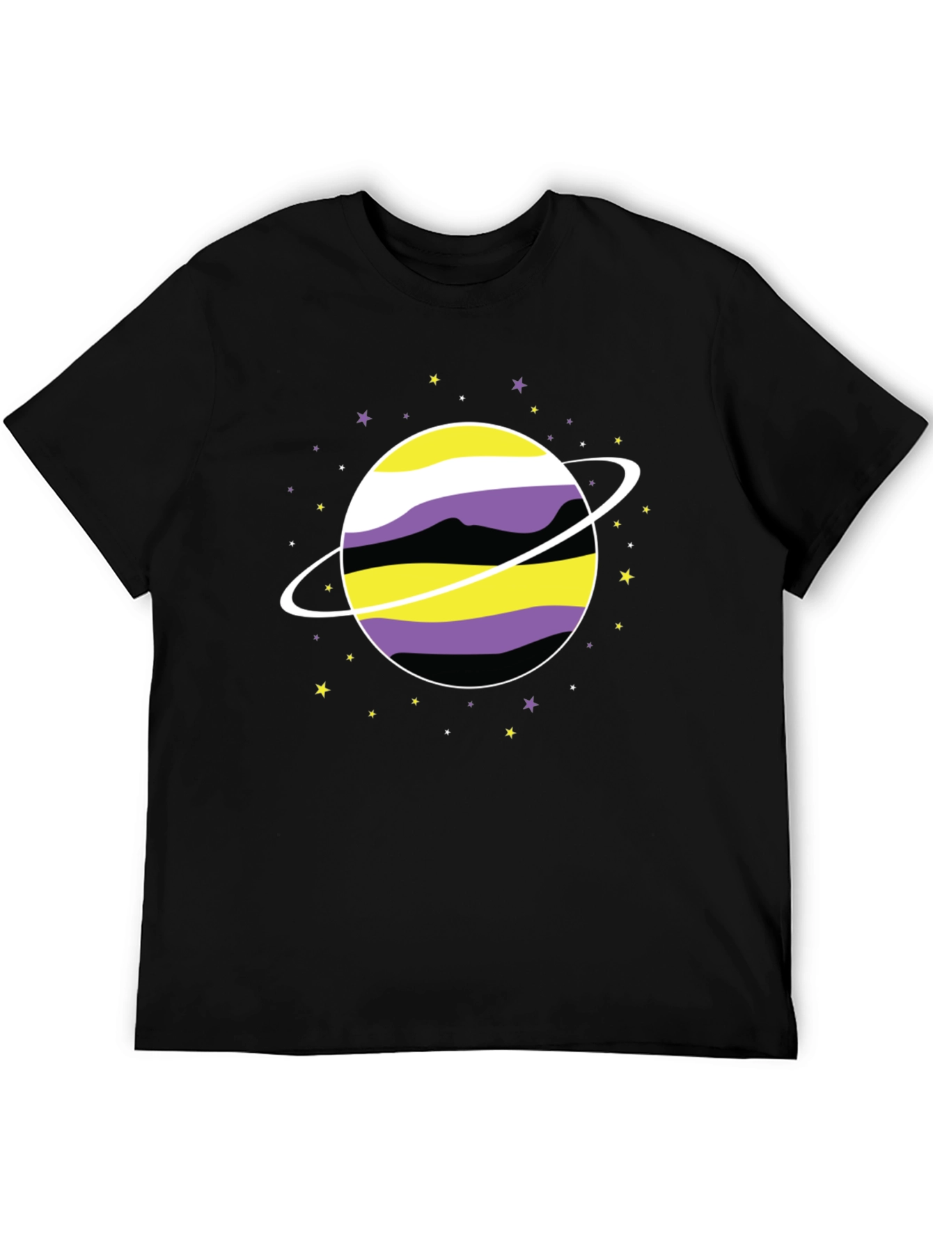 Nonbinary Pride Planet T-Shirt - Gender Identity Tee