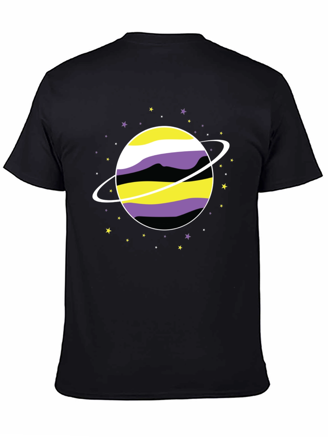 Nonbinary Pride Planet T-Shirt - Gender Identity Tee