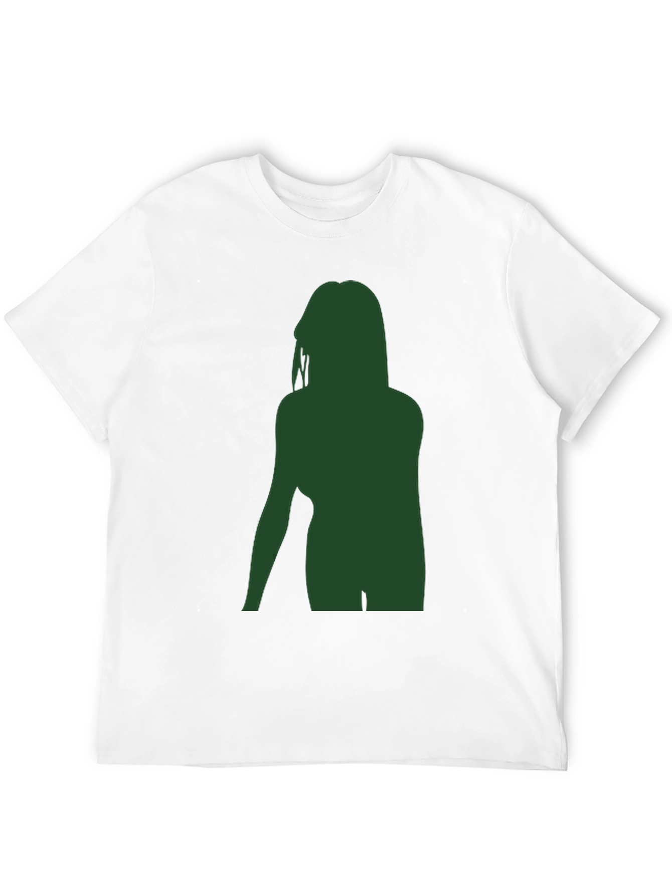 Silhouette Graphic Tee - Black Cotton Casual Shirt