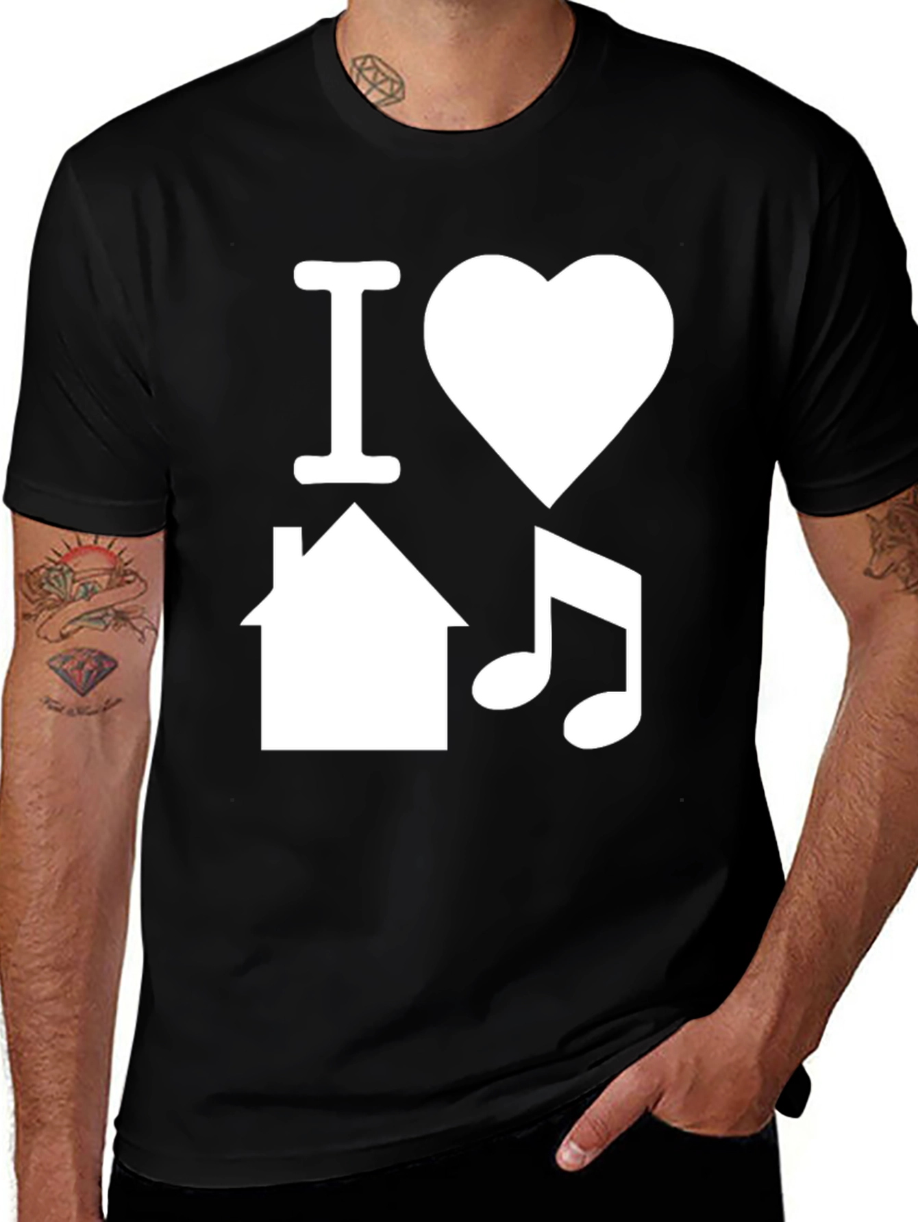 I Love House Music T-Shirt - EDM Graphic Tee