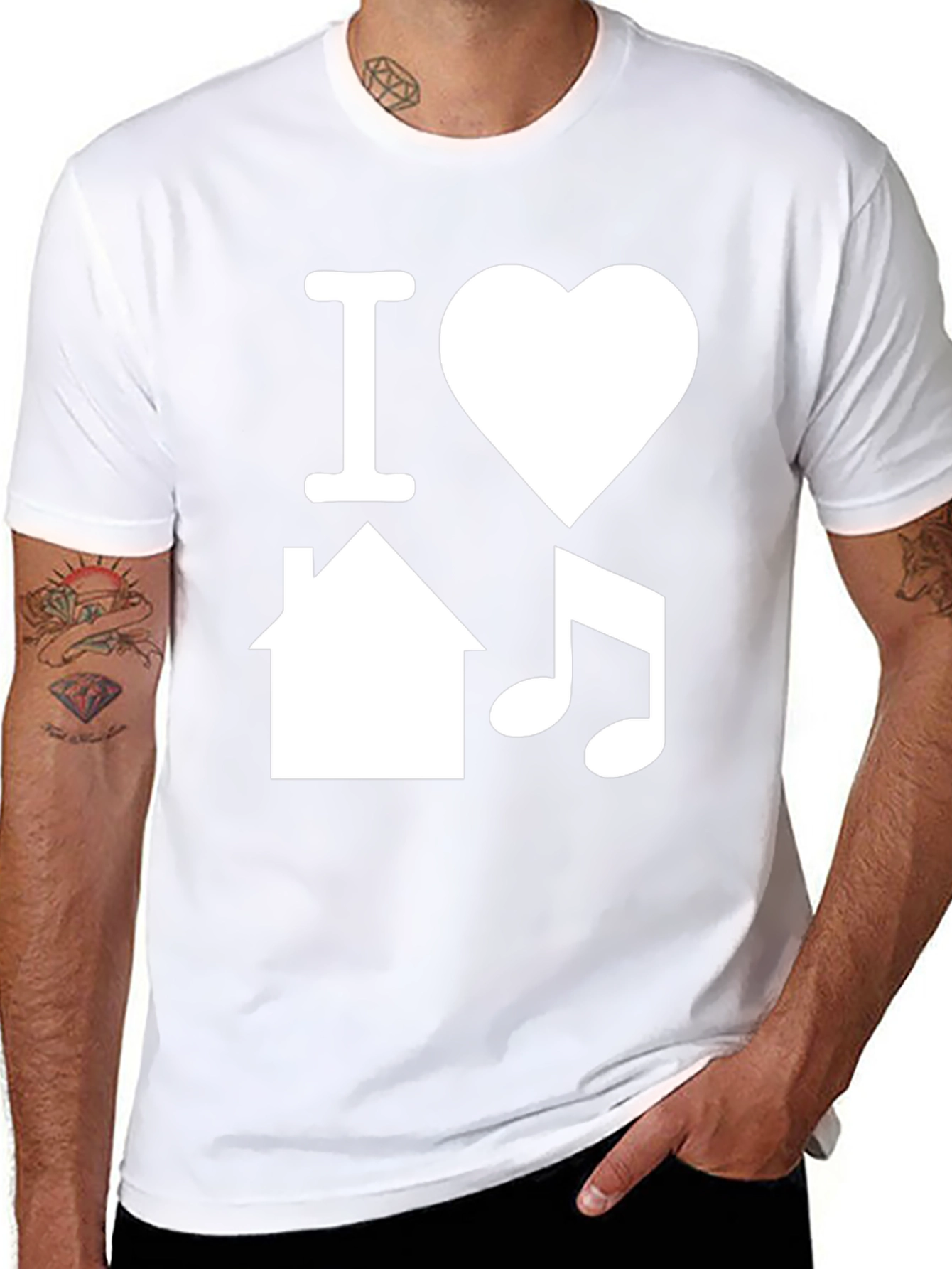 I Love House Music T-Shirt - EDM Graphic Tee