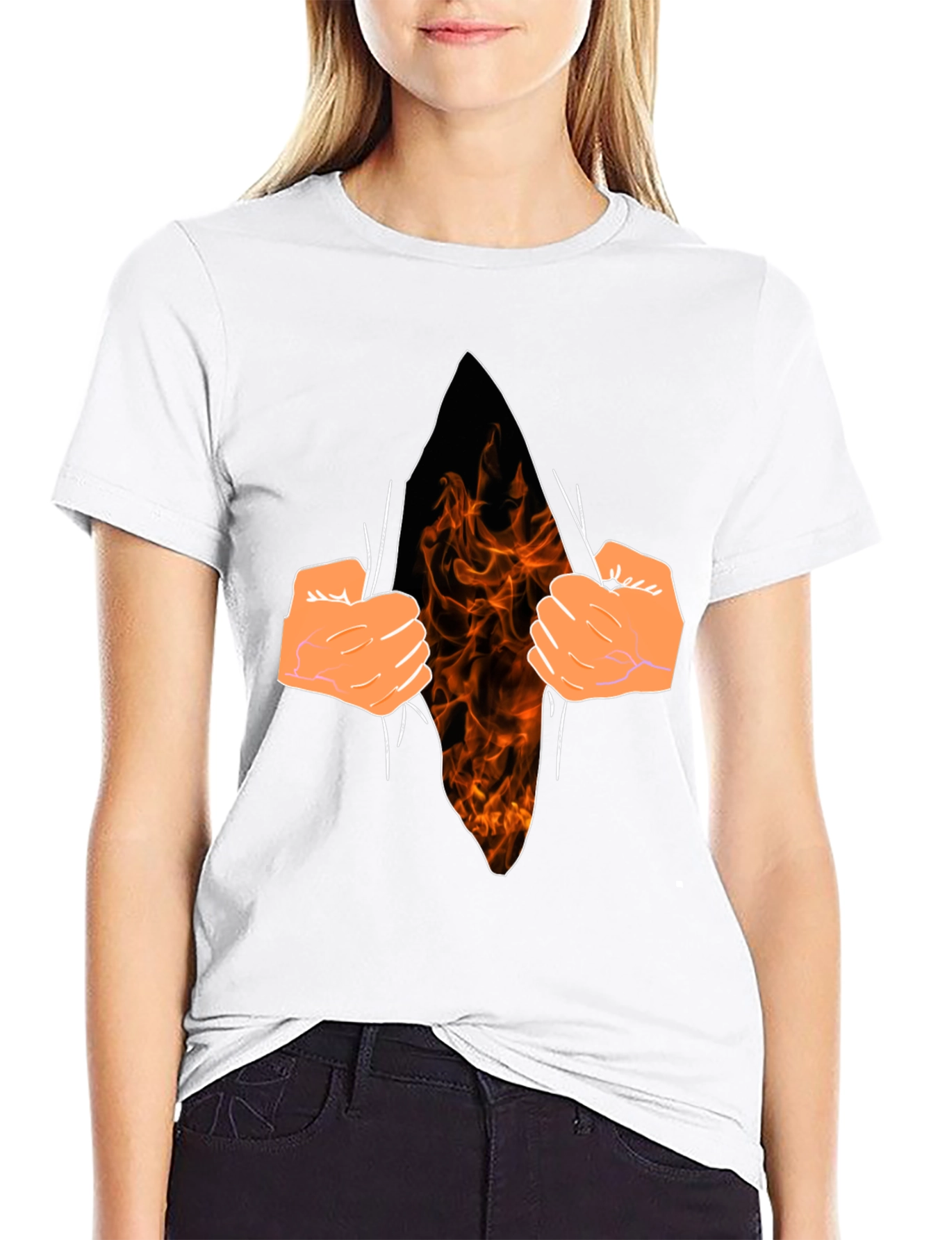 Flame Within Graphic T-Shirt - Black Cotton Tee