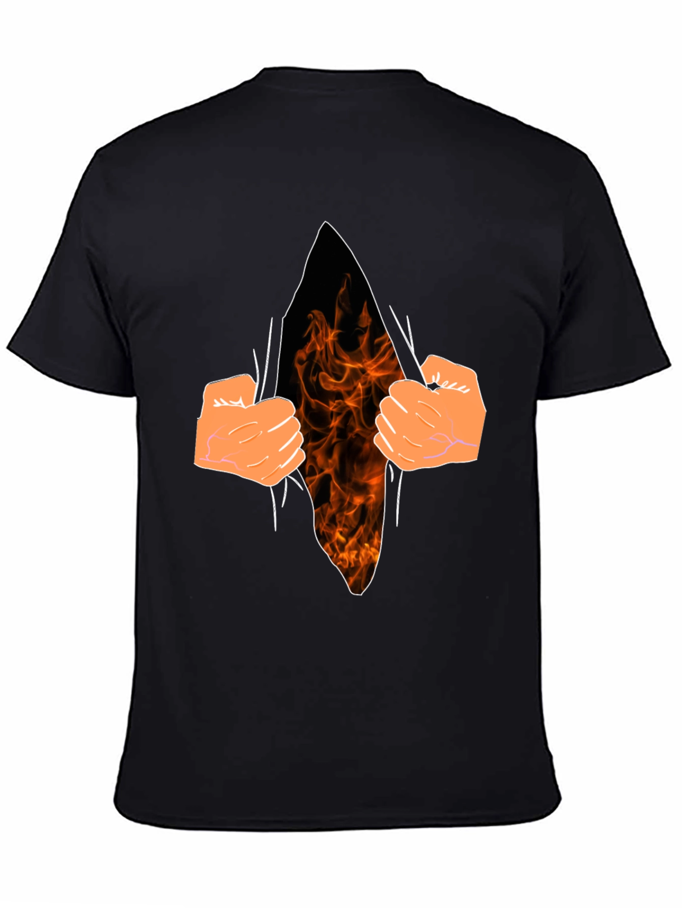Flame Within Graphic T-Shirt - Black Cotton Tee
