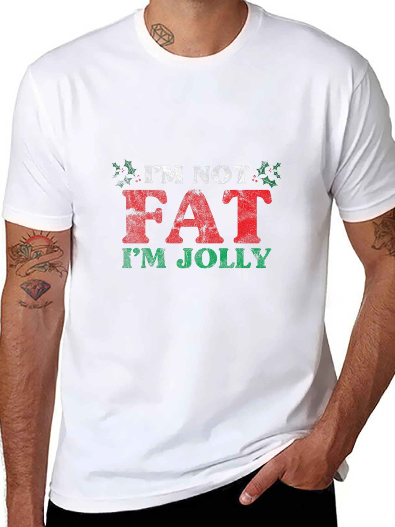 Im Not Fat Im Jolly Christmas T-Shirt