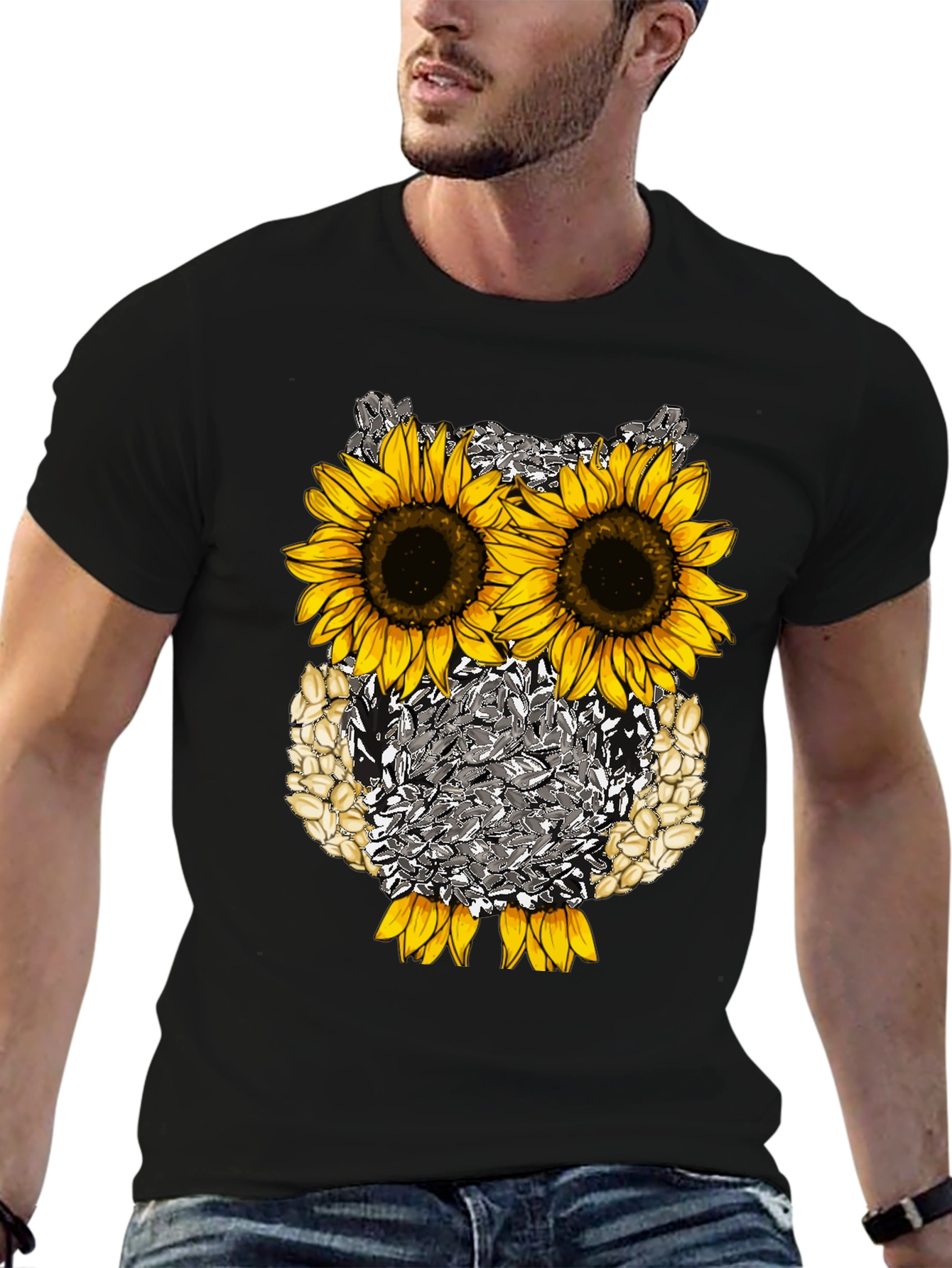 Sunflower Owl Graphic Tee