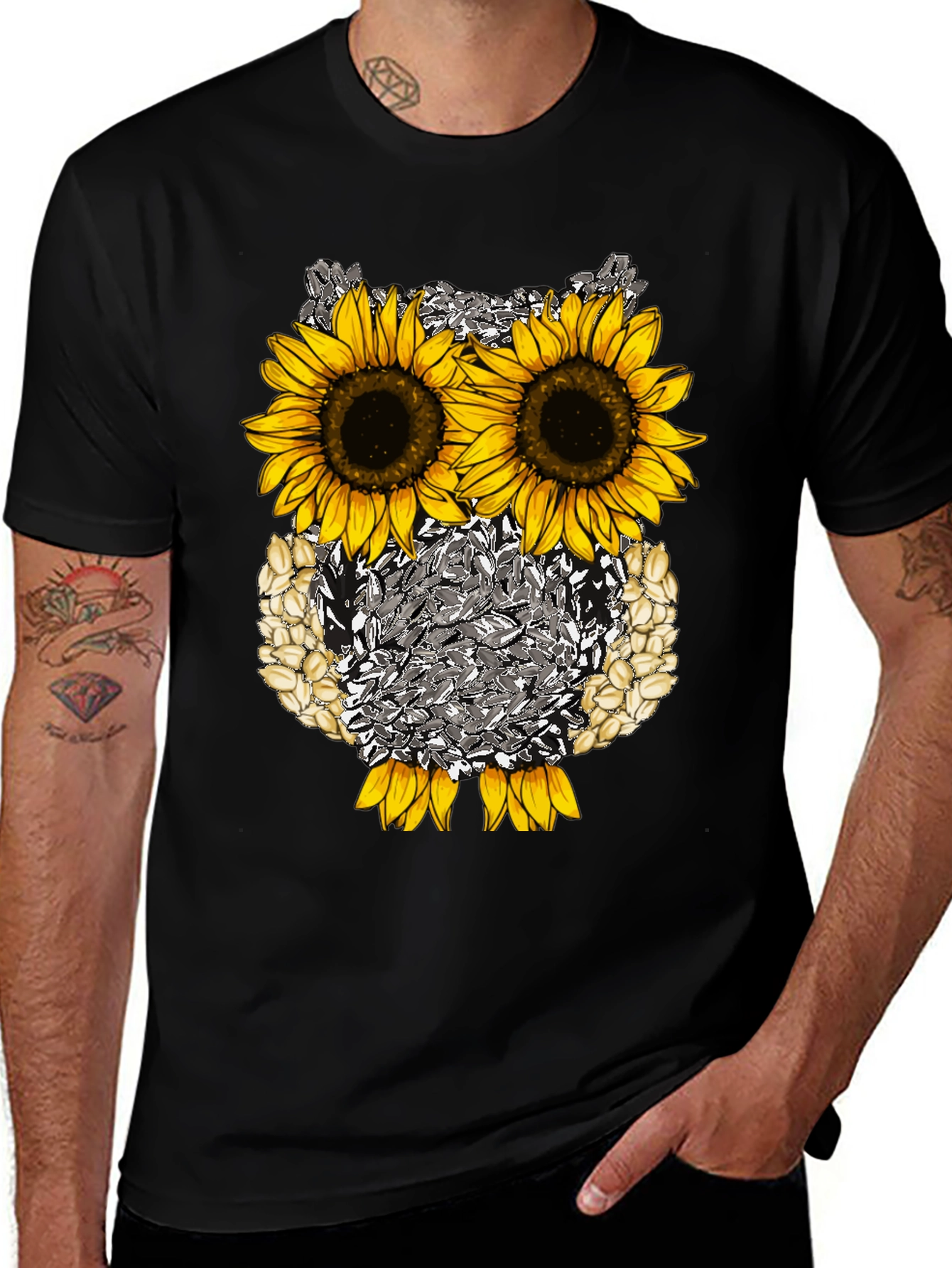 Sunflower Owl Graphic Tee