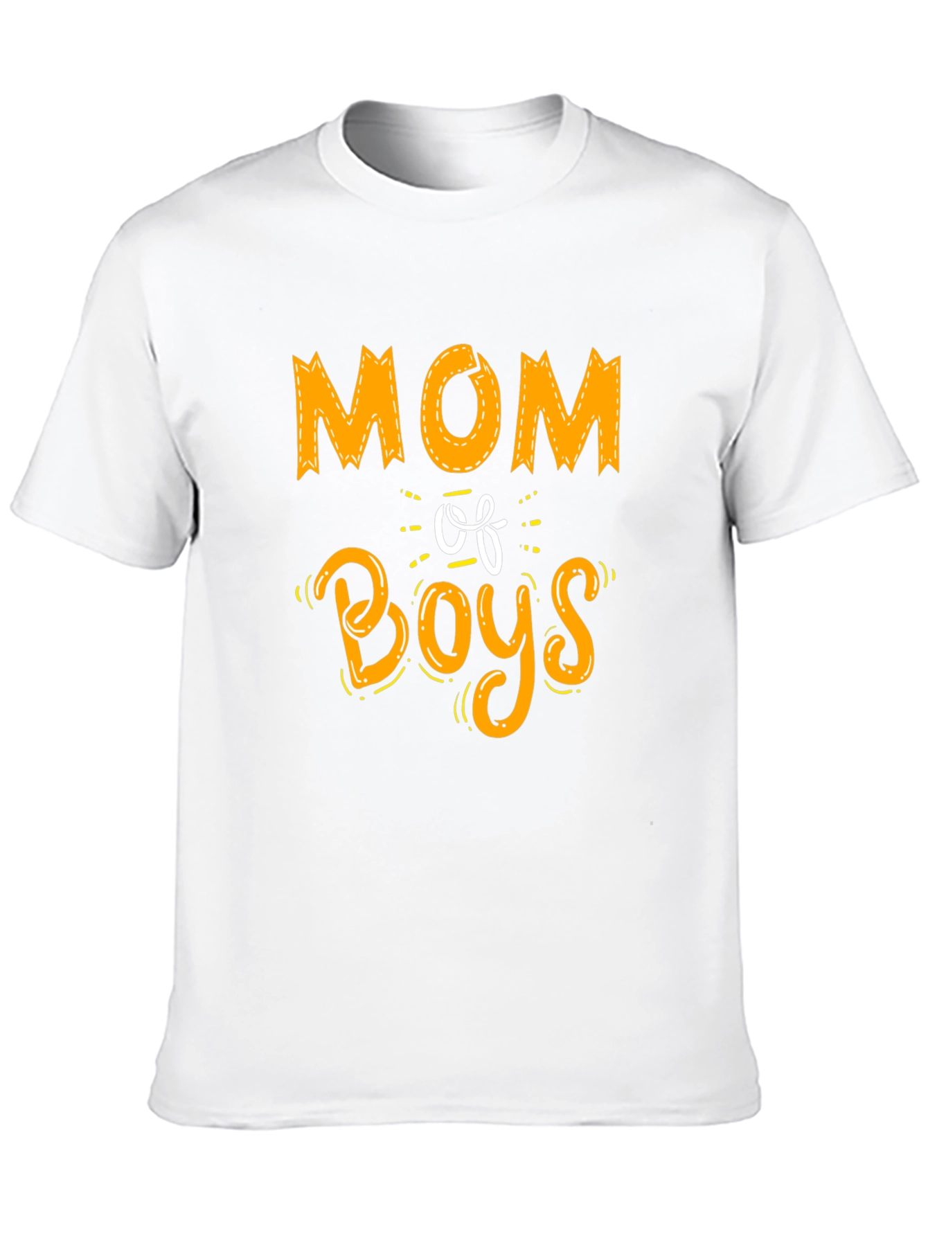 Mom of Boys Graphic Tee - Trendy Casual Style