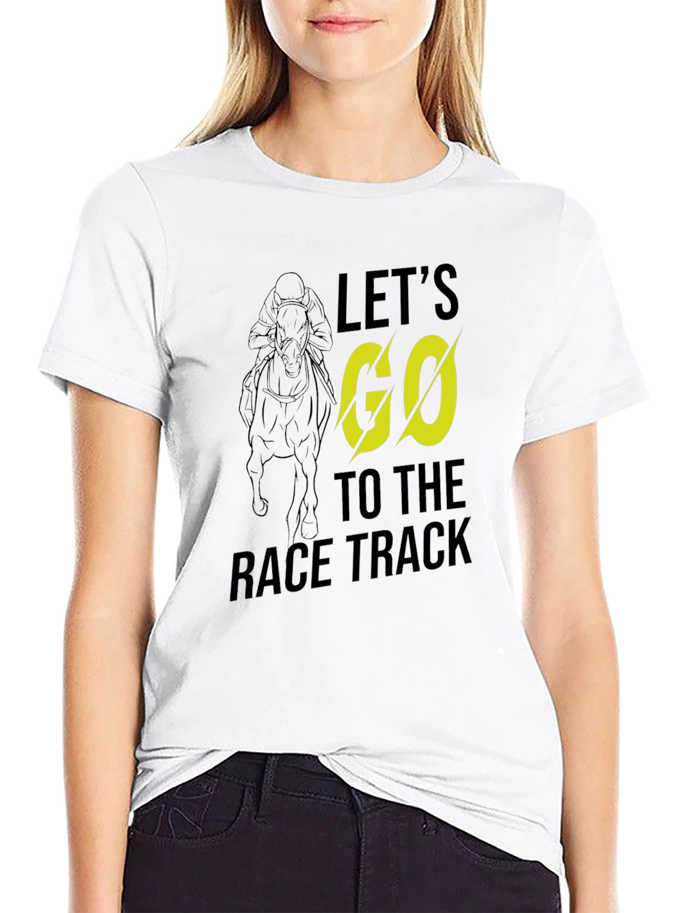 Lets Go to the Race Track Graphic Tee
