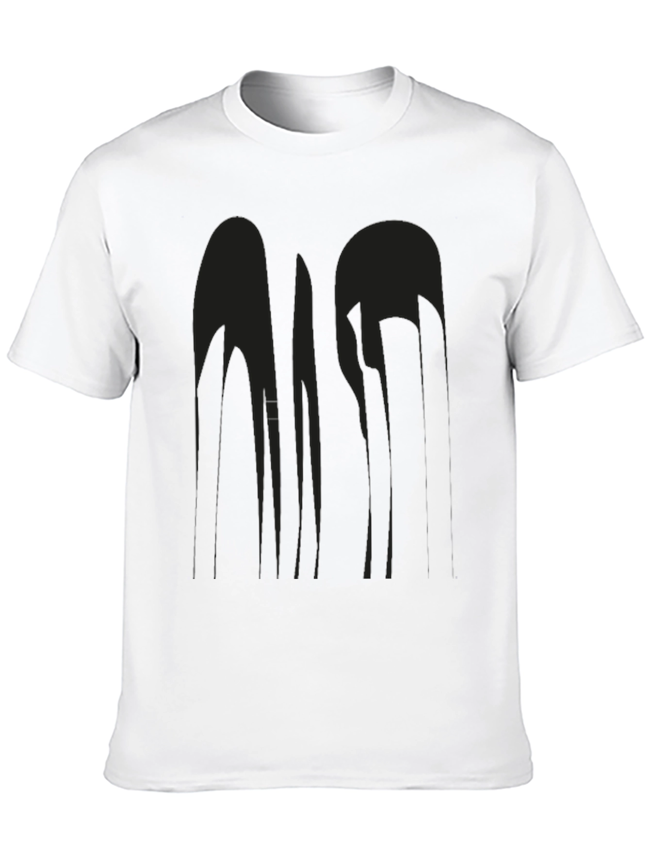 Abstract Design Black T-Shirt - Modern Art Tee