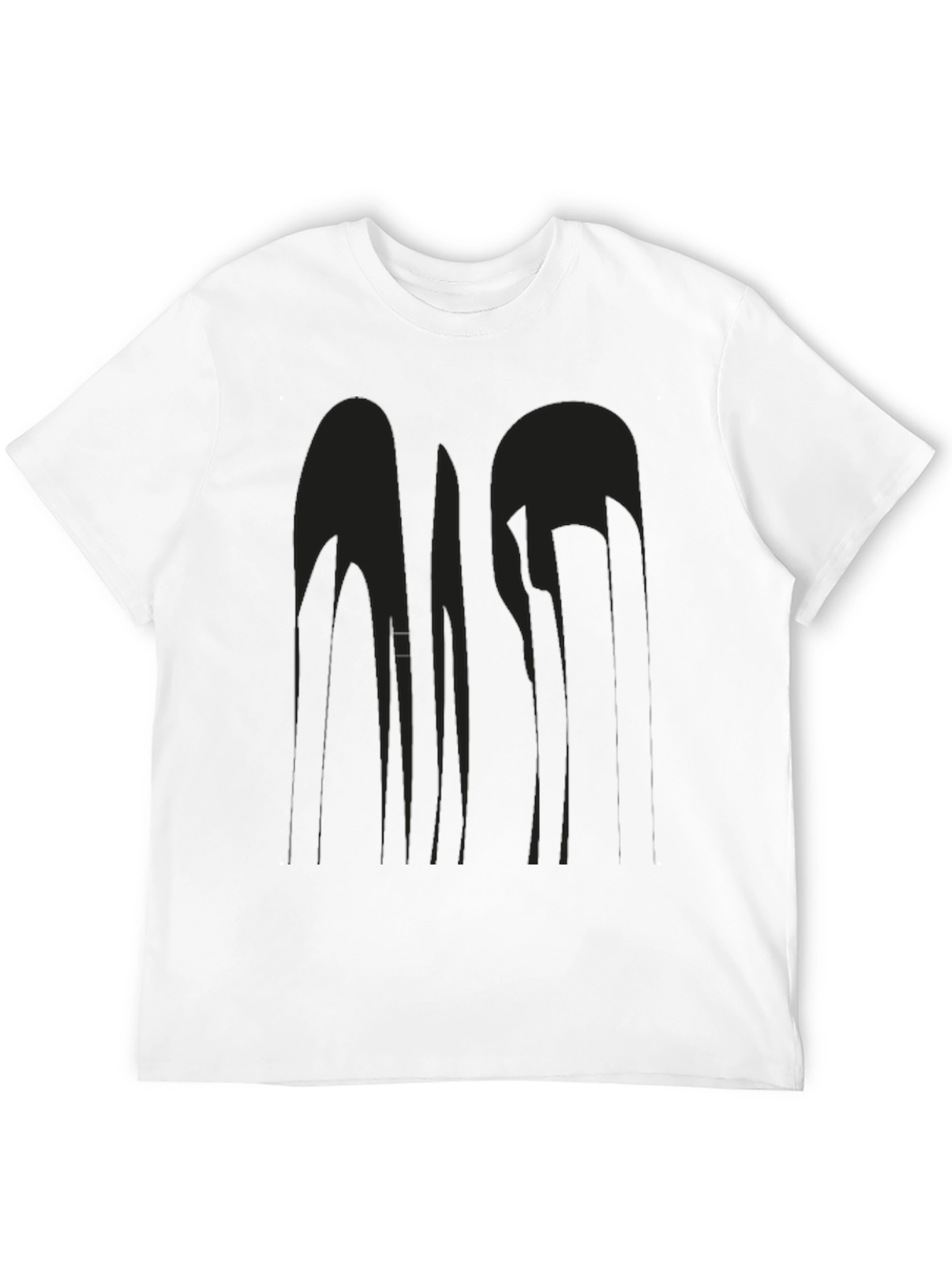 Abstract Design Black T-Shirt - Modern Art Tee