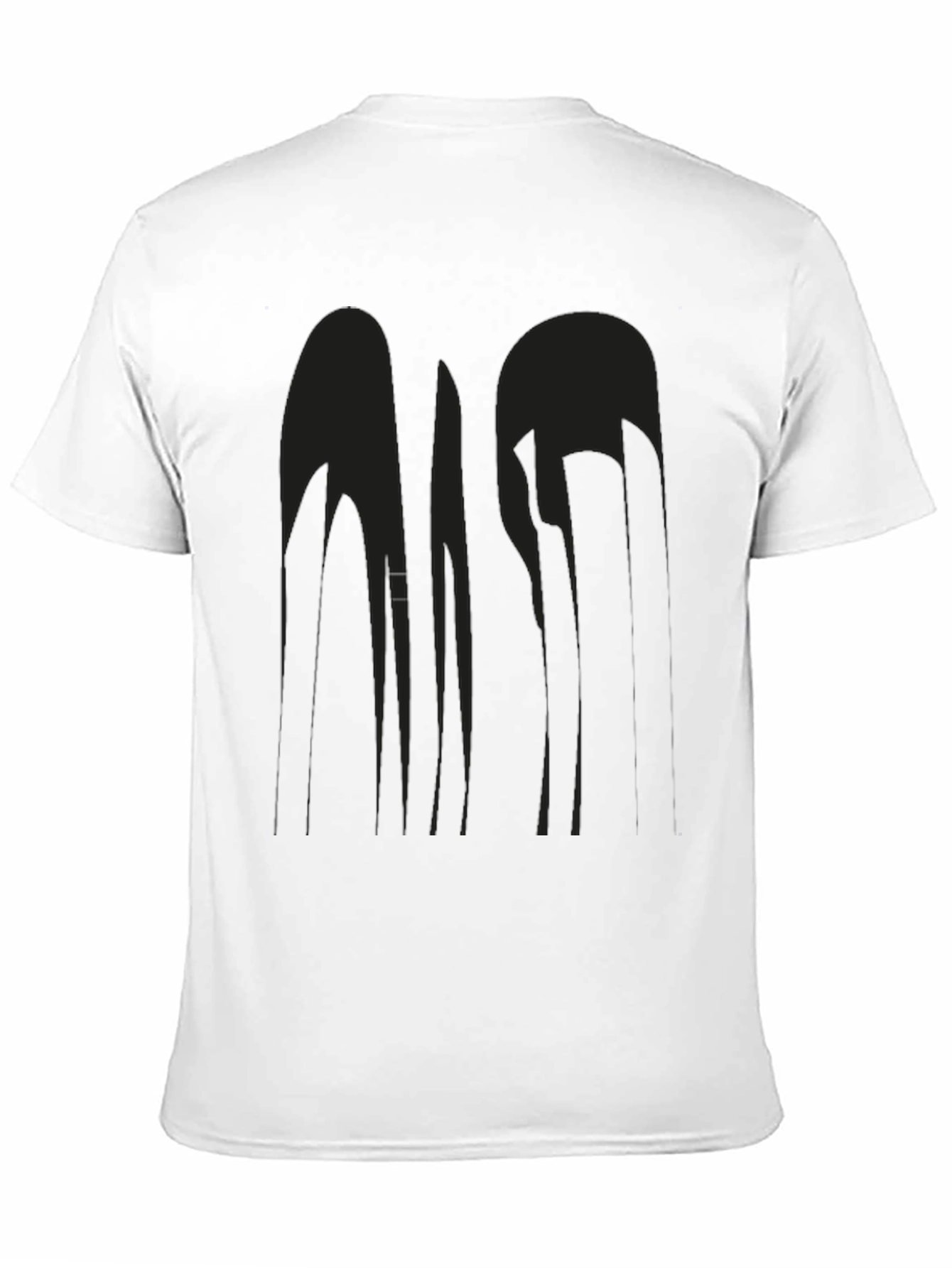 Abstract Design Black T-Shirt - Modern Art Tee