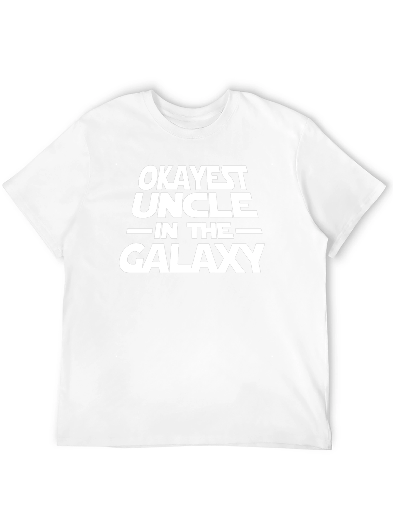 Okayest Uncle in the Galaxy Black T-Shirt