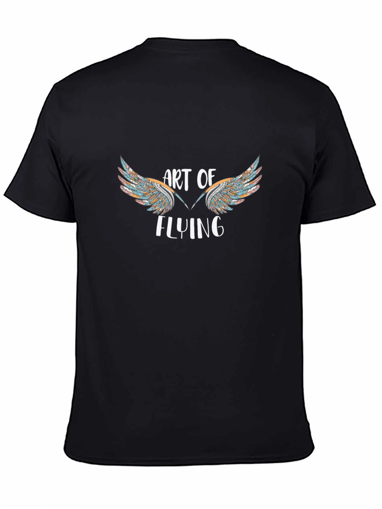 Art of Flying Graphic Tee - Unisex Black T-Shirt
