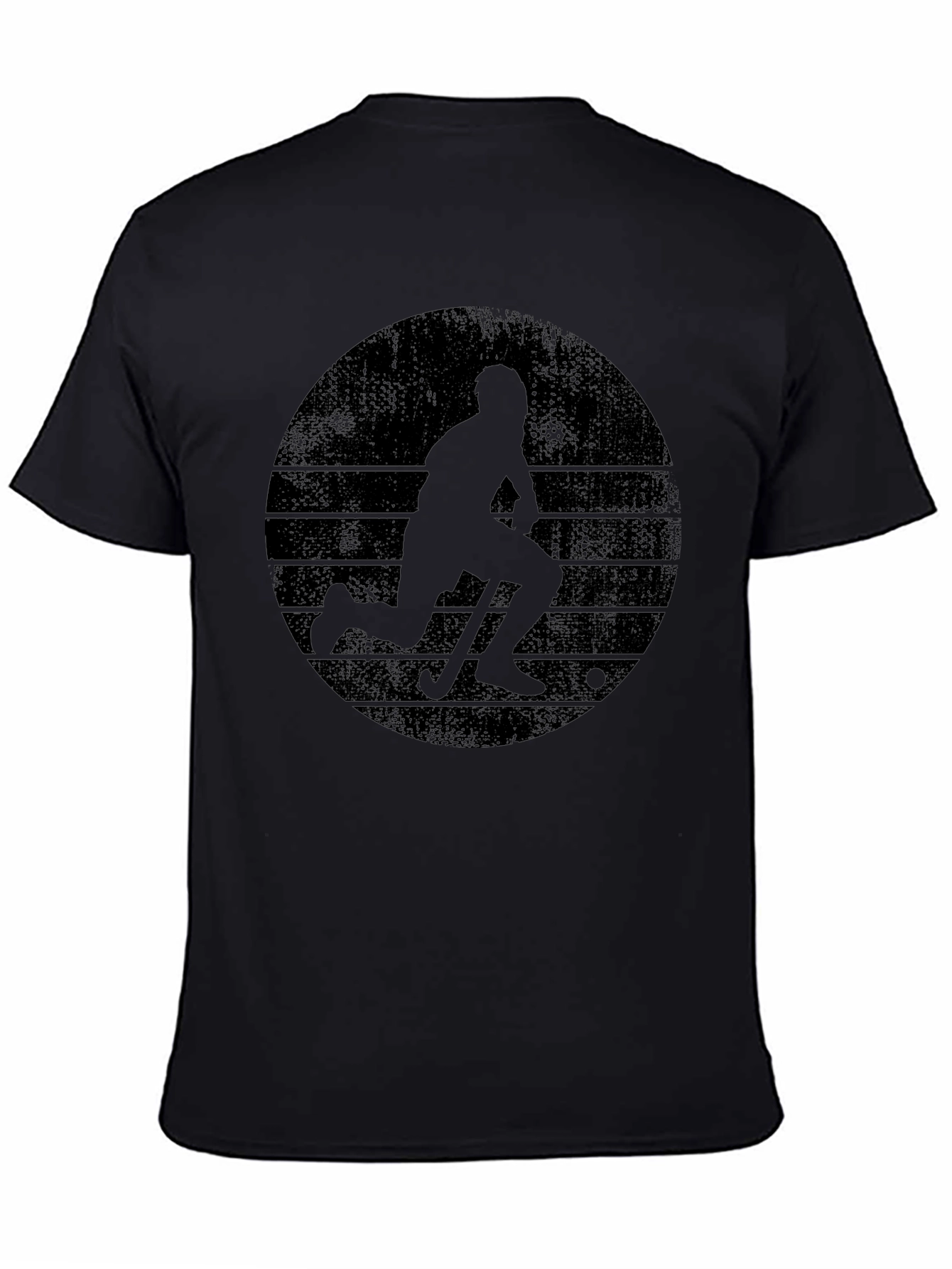 Hockey Player Graphic Tee - Cool Retro Design
