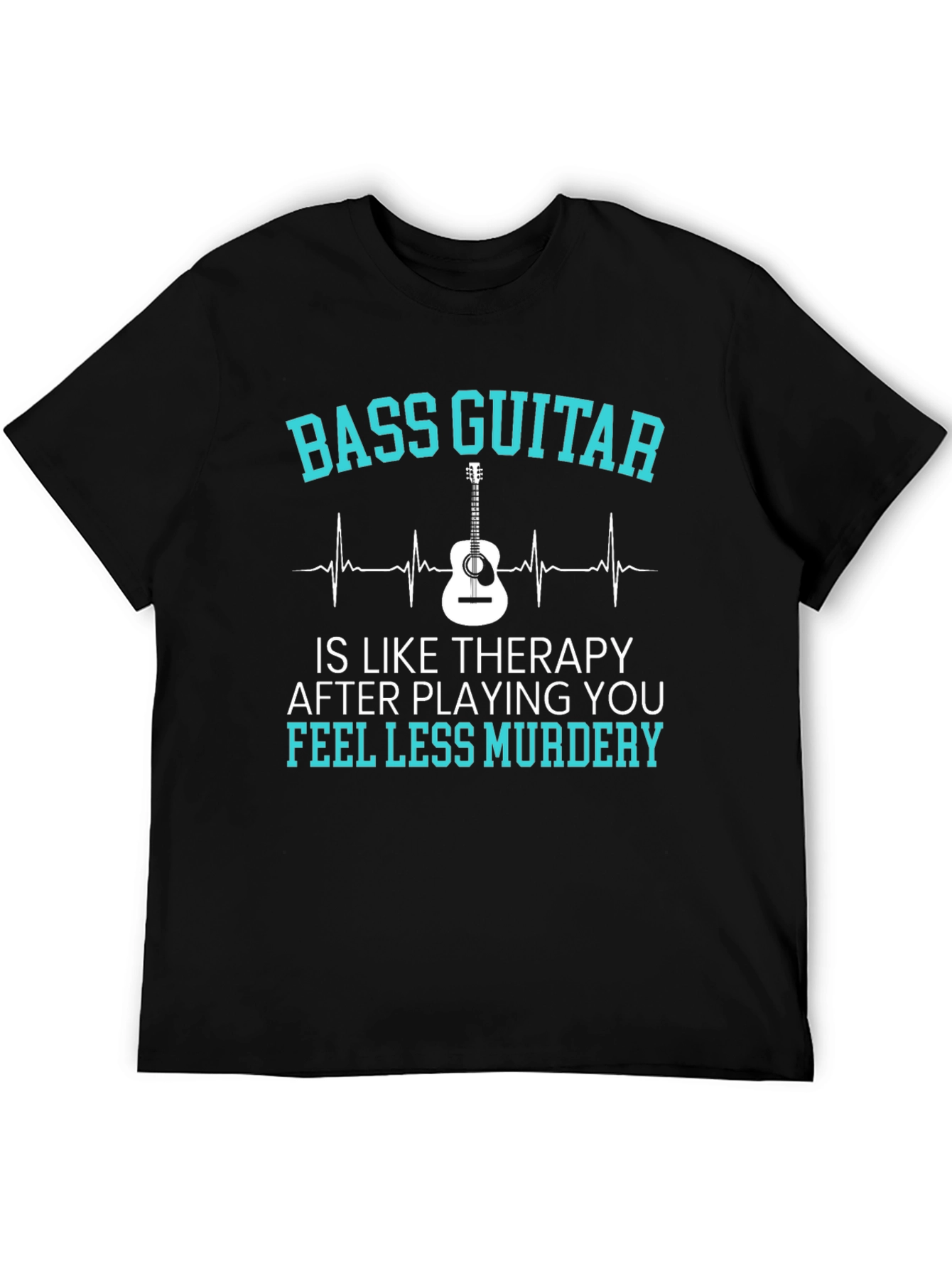 Bass Guitar Therapy Tee - Music Lover Gift