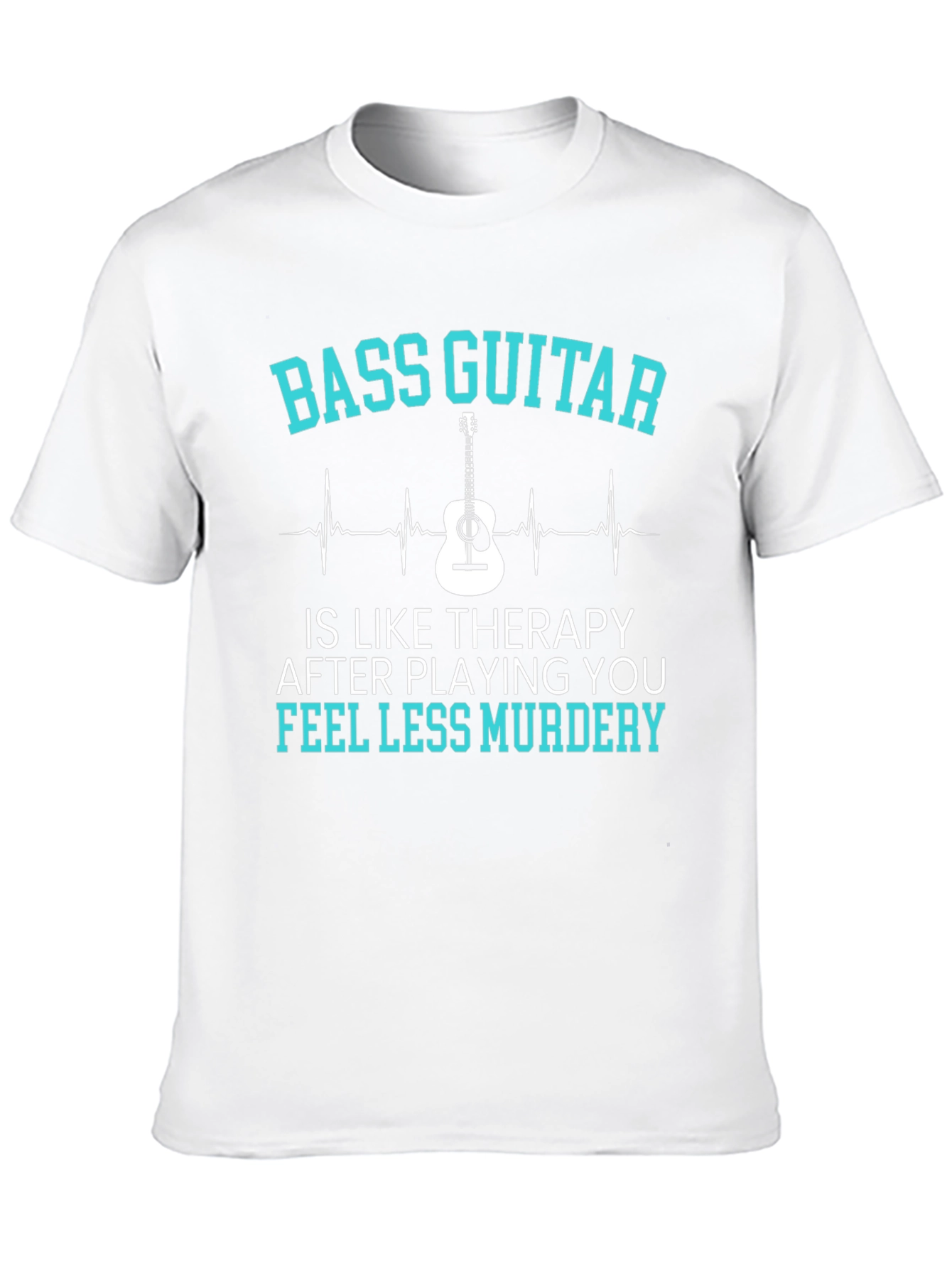 Bass Guitar Therapy Tee - Music Lover Gift