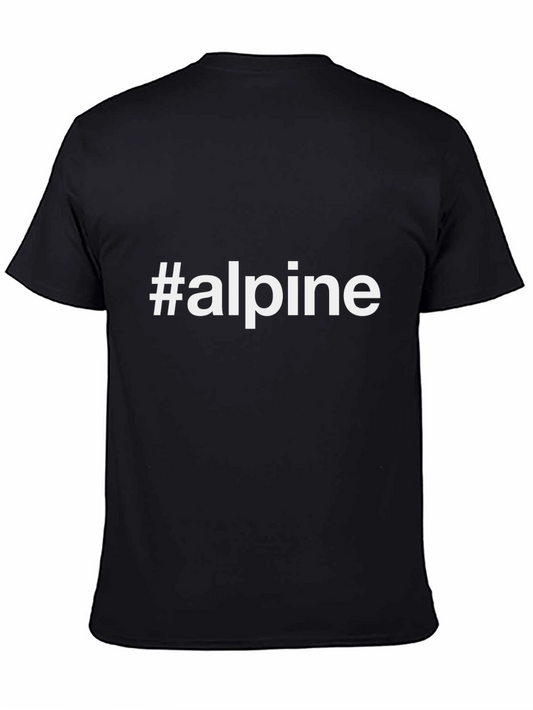 #alpine Black Graphic Tee - Stylish & Comfy