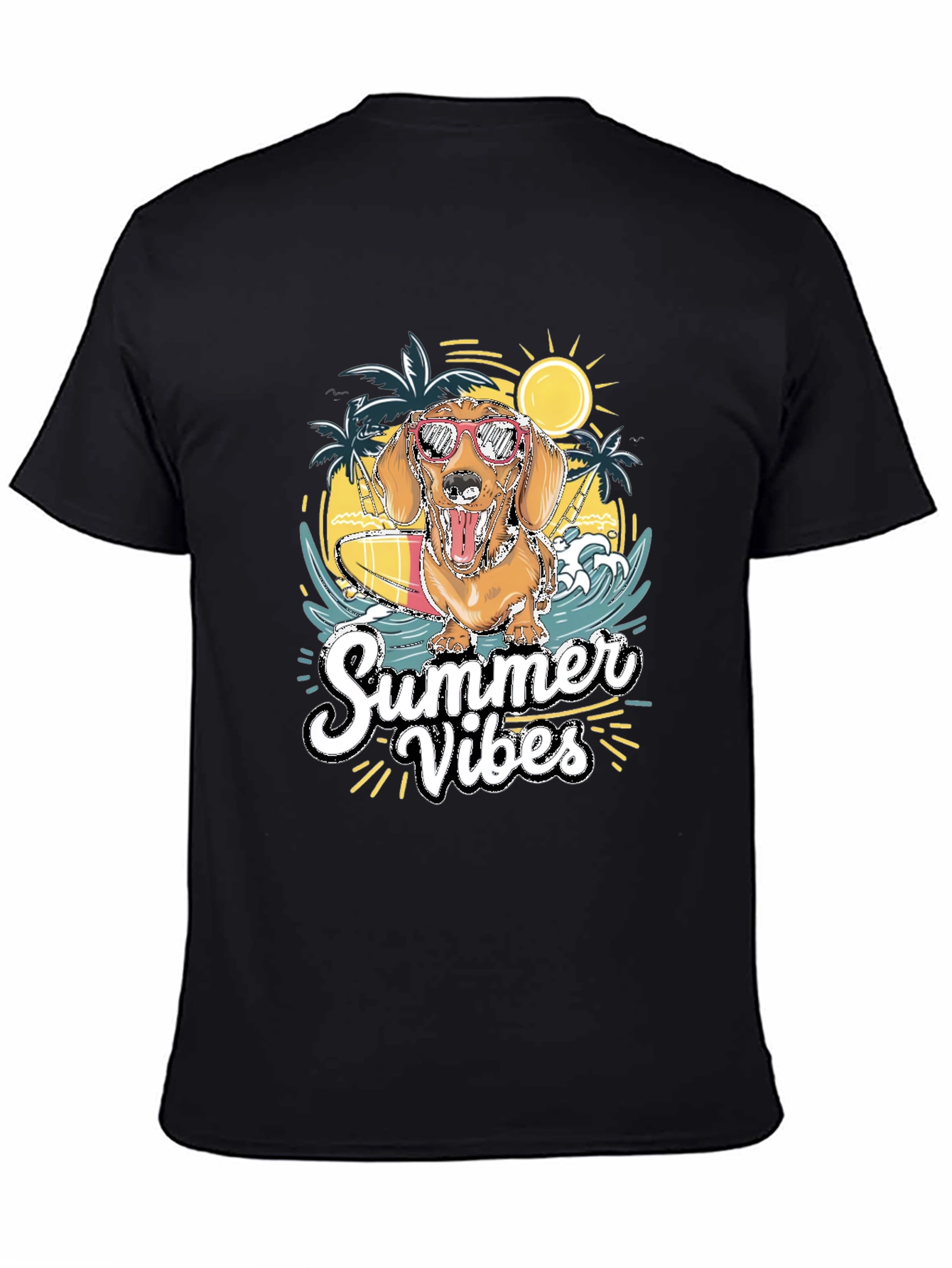 Summer Vibes Dog Graphic Tee