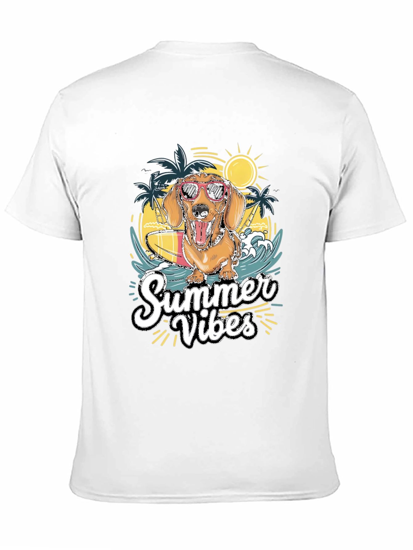 Summer Vibes Dog Graphic Tee