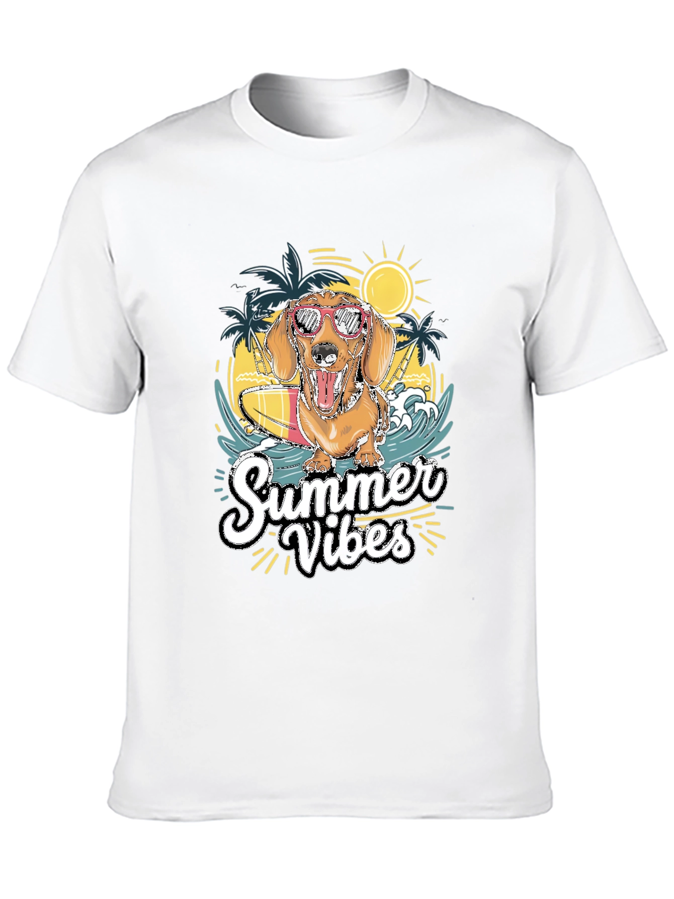 Summer Vibes Dog Graphic Tee