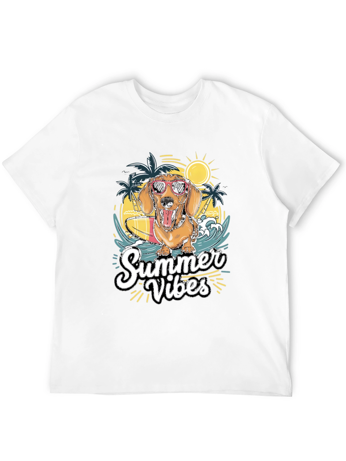 Summer Vibes Dog Graphic Tee