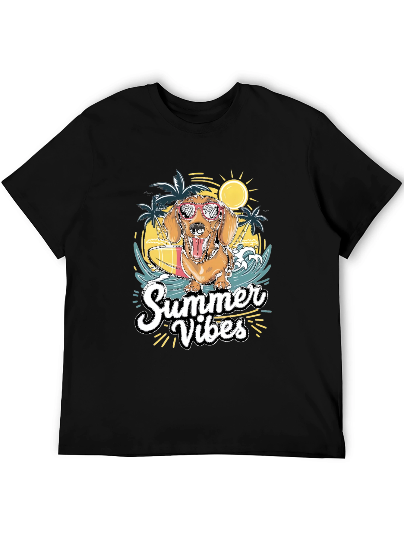 Summer Vibes Dog Graphic Tee