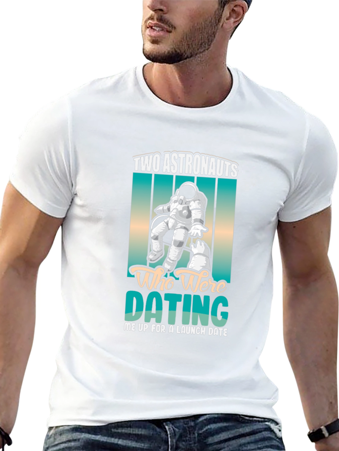 Astronauts Dating Tee - Funny Space Humor T-Shirt