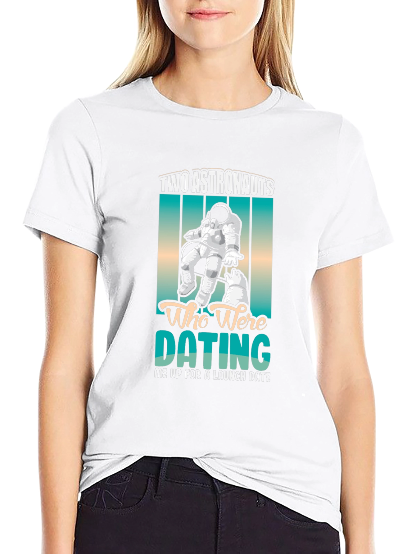 Astronauts Dating Tee - Funny Space Humor T-Shirt