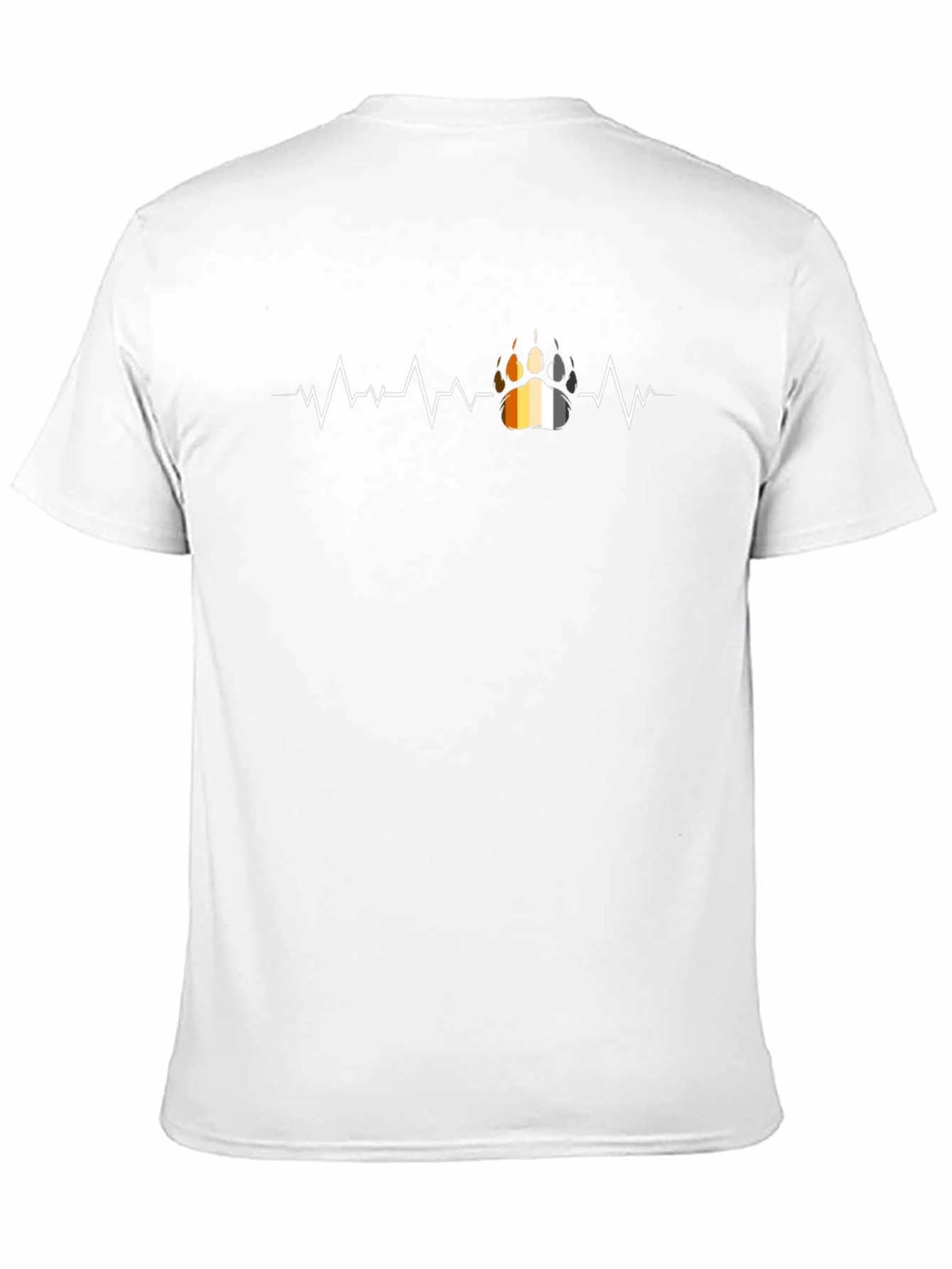 Bear Pride Paw Print Heartbeat T-Shirt