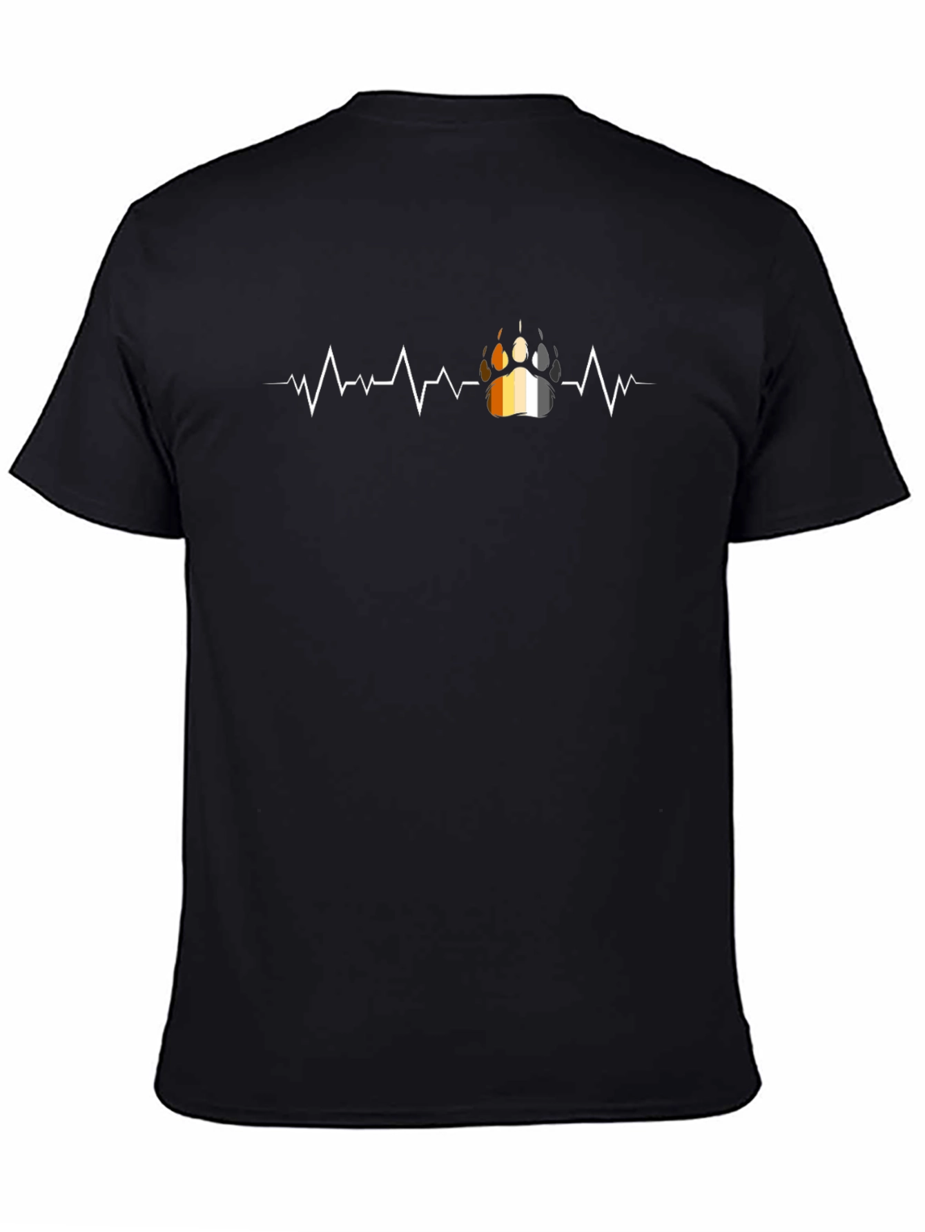 Bear Pride Paw Print Heartbeat T-Shirt