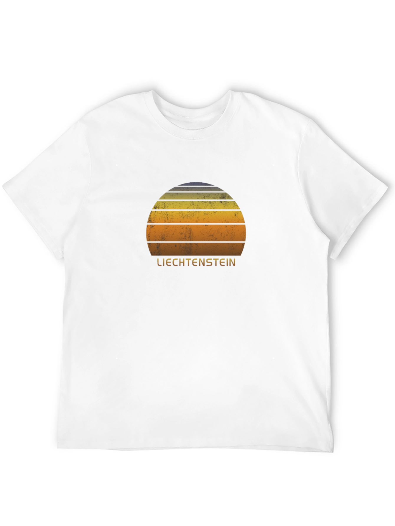 Liechtenstein Retro Sunset T-Shirt
