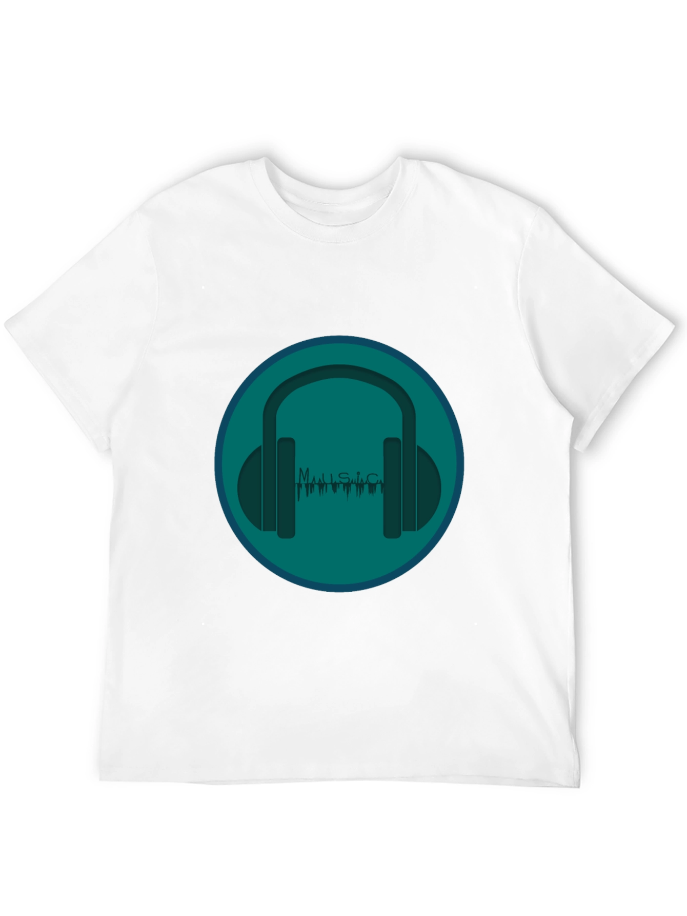 Music Headphone Graphic Tee - Soft Cotton Blend