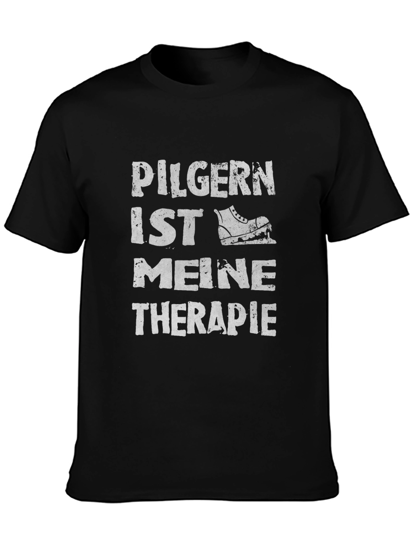 Pilgern Ist Meine Therapie T-Shirt Hiking Pilgrimage Therapy