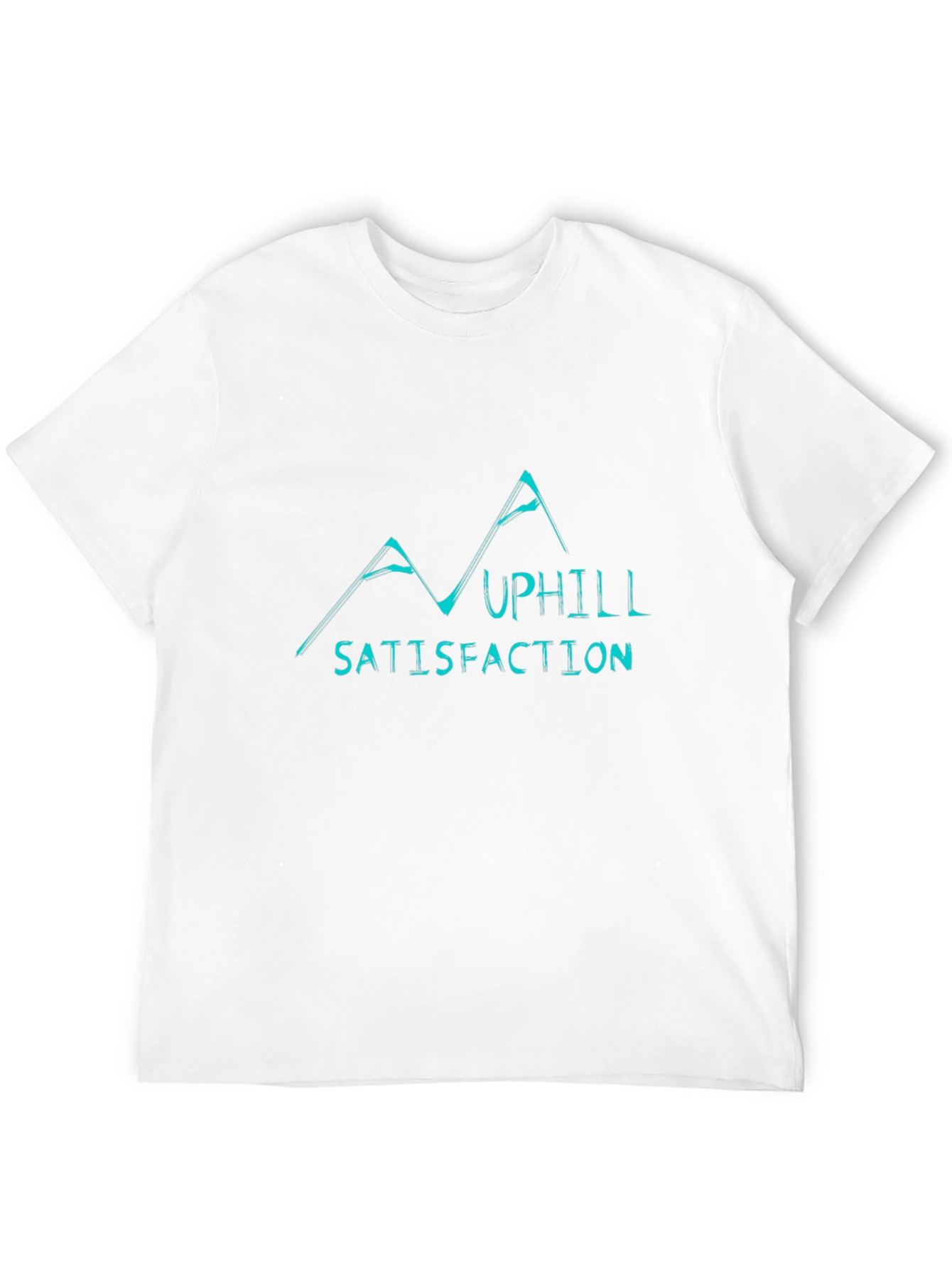 Uphill Satisfaction Graphic Black T-Shirt