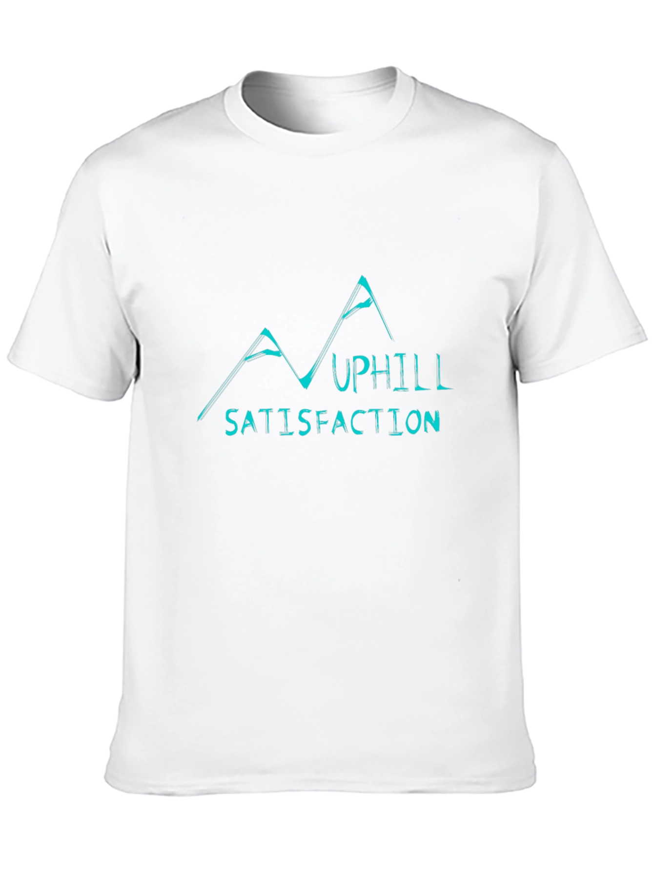 Uphill Satisfaction Graphic Black T-Shirt