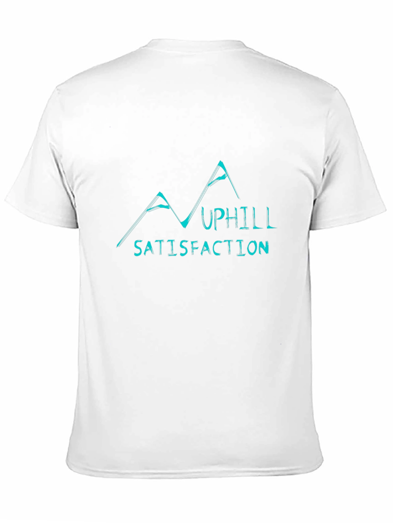 Uphill Satisfaction Graphic Black T-Shirt