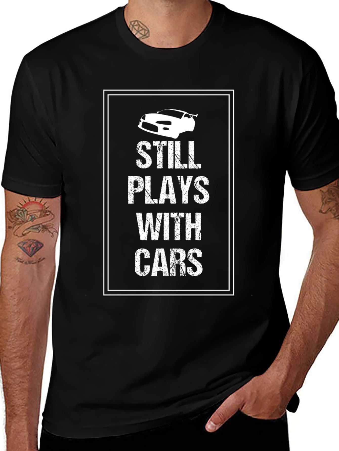 Still Plays With Cars Graphic Tee