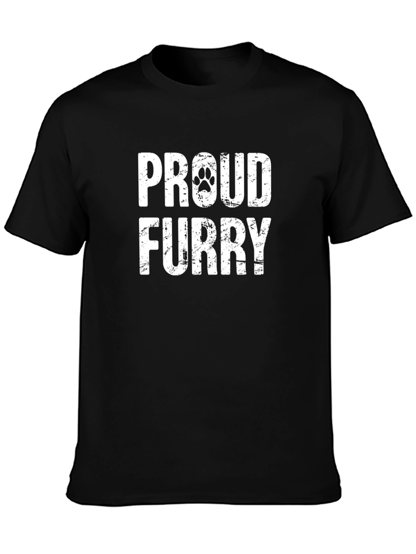 Proud Furry T-Shirt - Black Graphic Tee