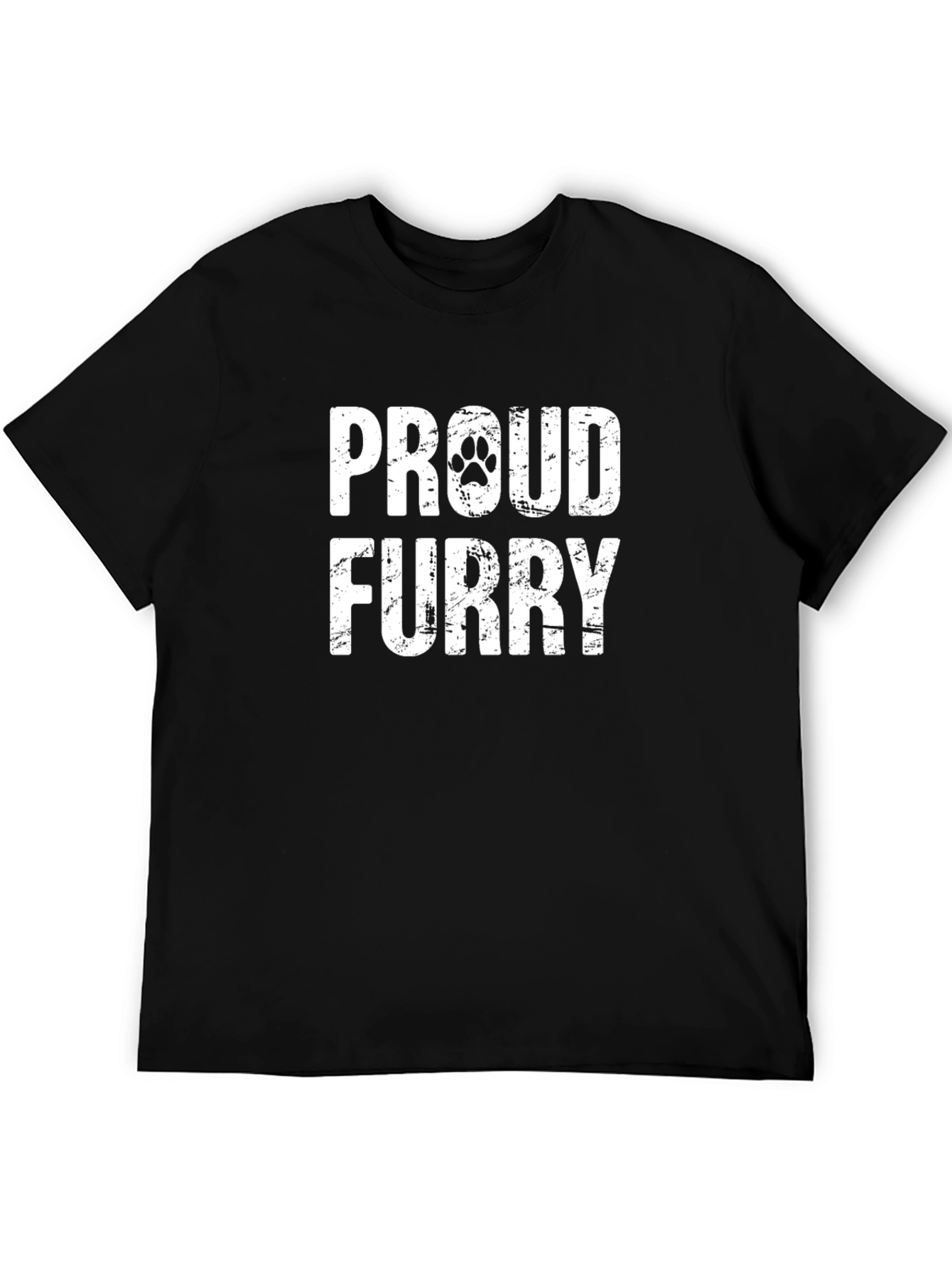 Proud Furry T-Shirt - Black Graphic Tee