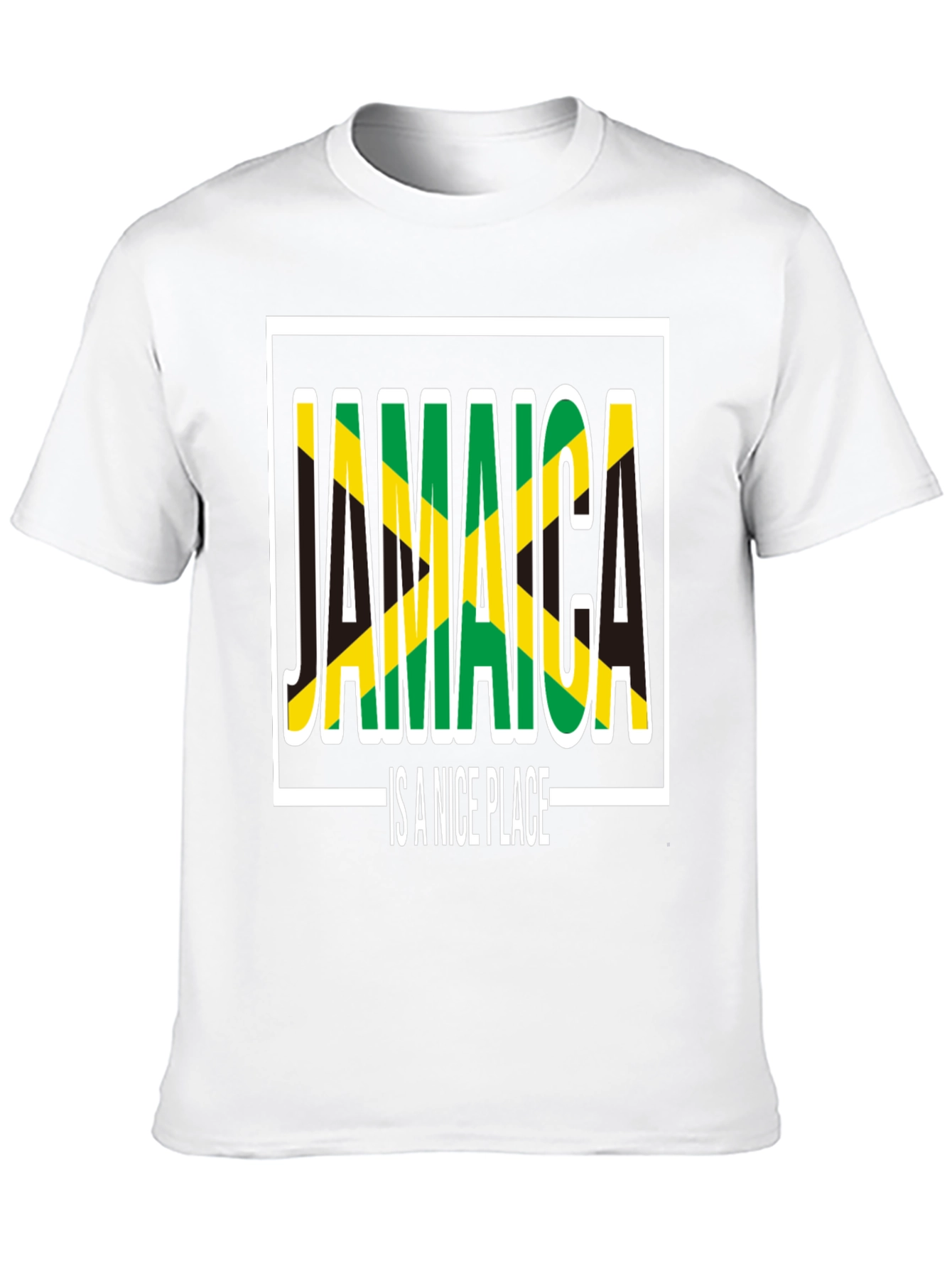 Jamaica is a Nice Place Black T-Shirt