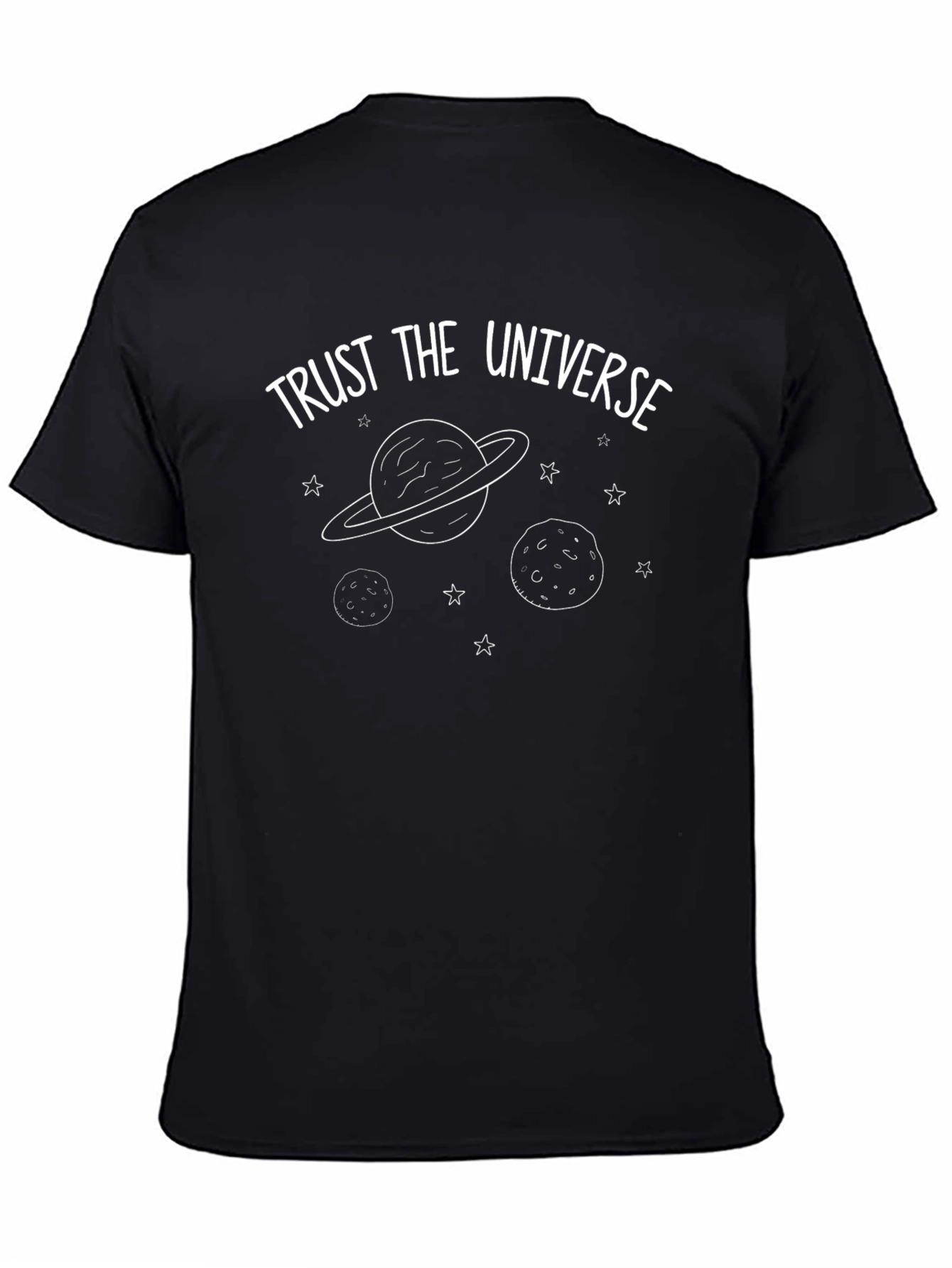 Trust the Universe Black Graphic T-Shirt