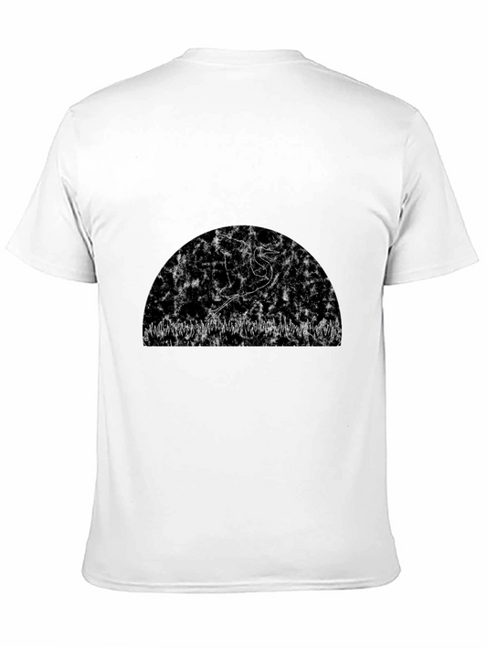 Heron Silhouette Black T-Shirt