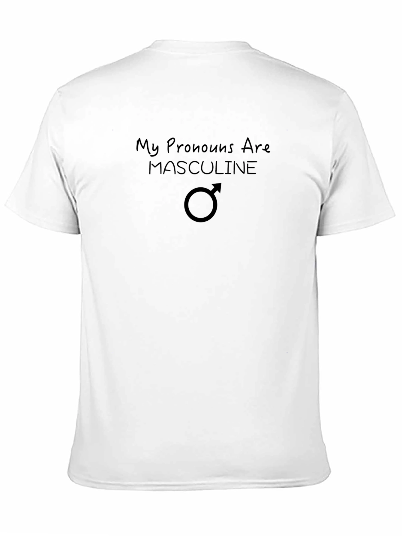 Masculine Pronoun T-Shirt - Gender Identity Pride Tee