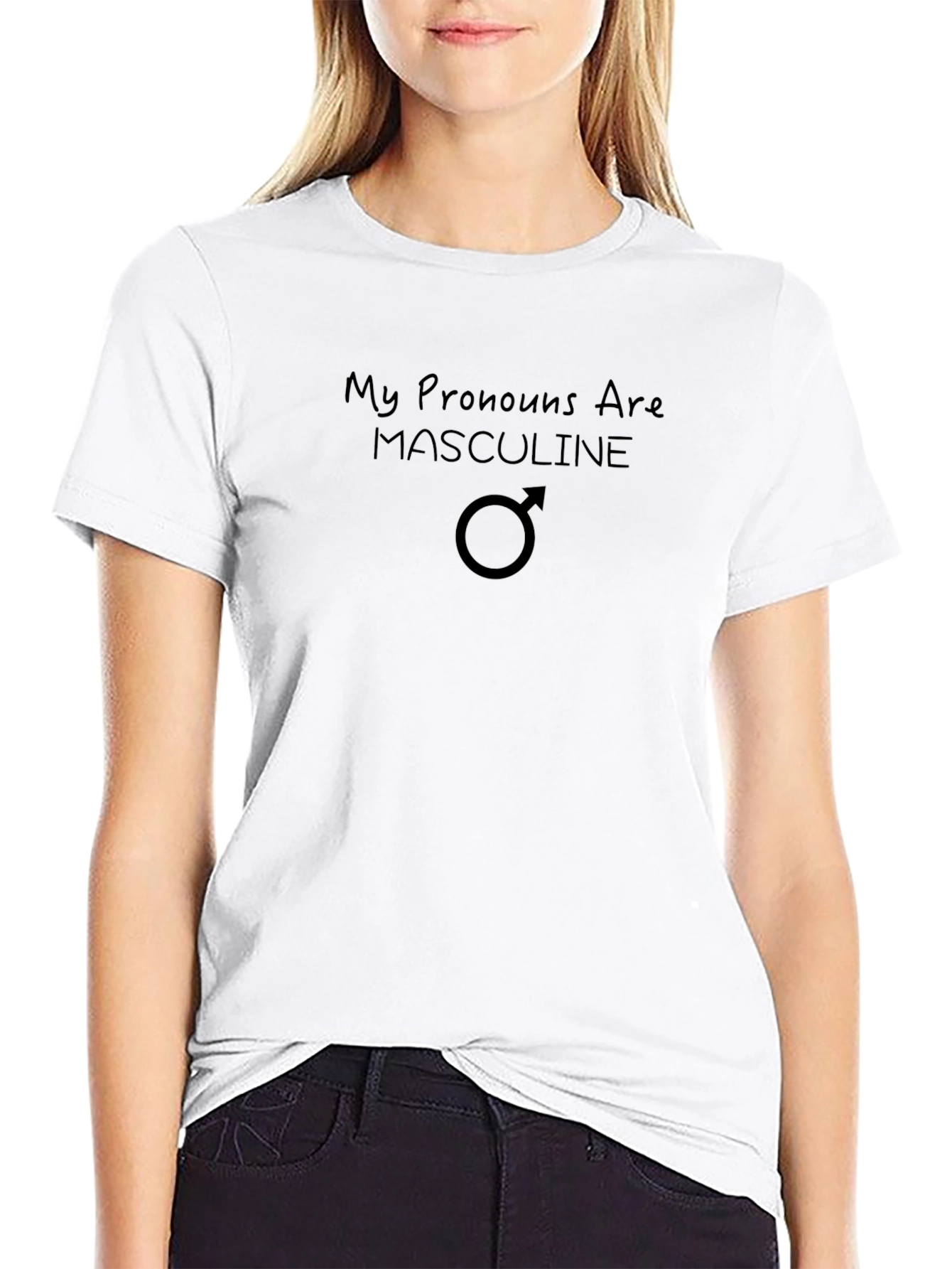 Masculine Pronoun T-Shirt - Gender Identity Pride Tee